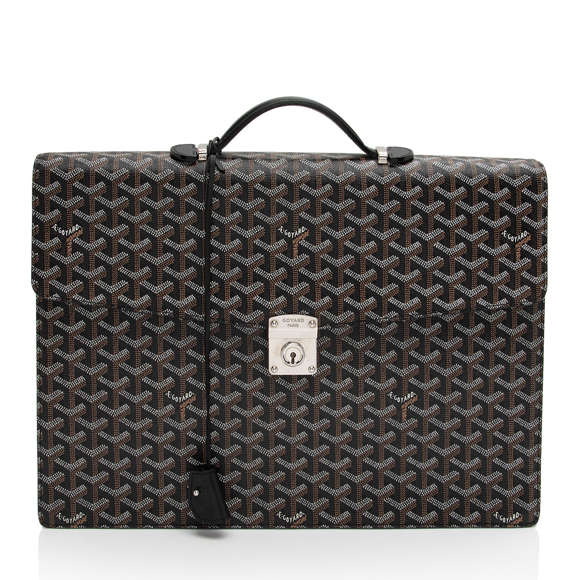 Goyard Goyardine Canvas Chypre Briefcase (SHF-Arrs2N)
