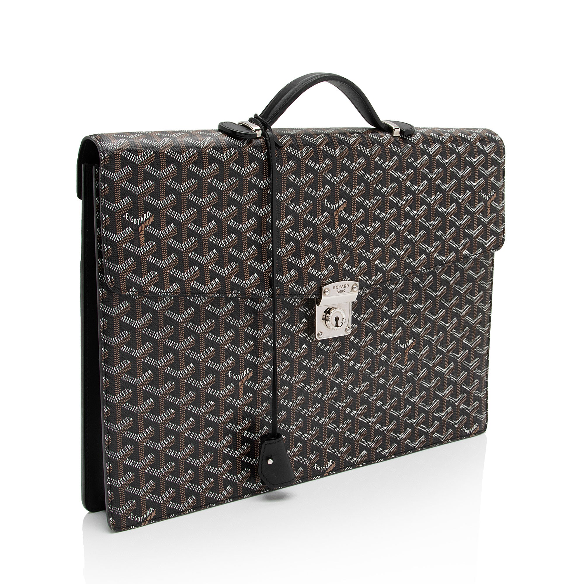 Goyard Goyardine Canvas Chypre Briefcase (SHF-Arrs2N)