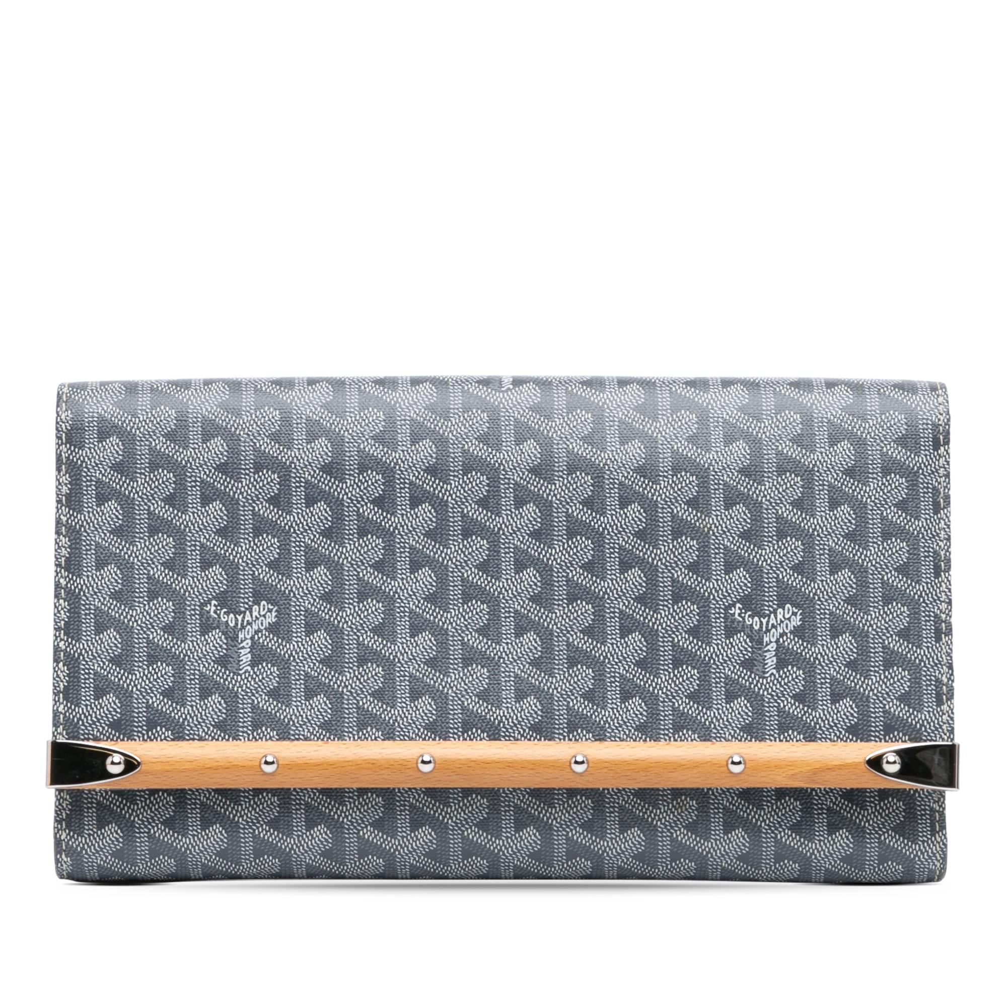 Goyard Goyardine Monte Carlo Bois Clutch (SHG-PtPyjM)