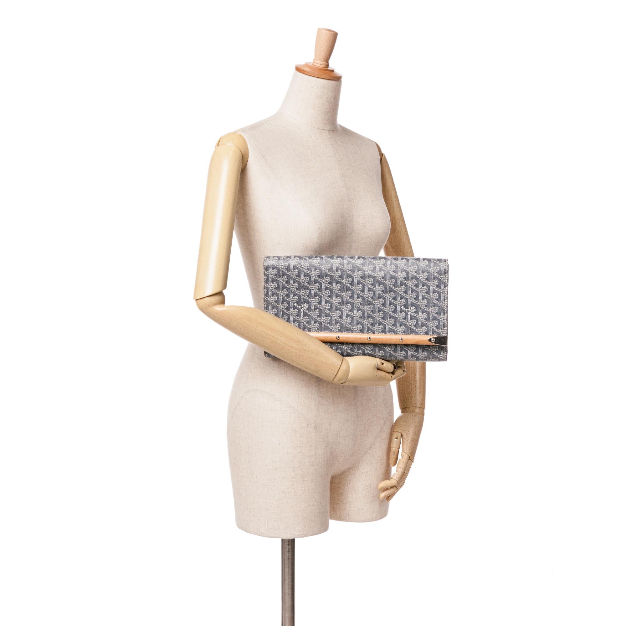Goyard Goyardine Monte Carlo Bois Clutch (SHG-PtPyjM)