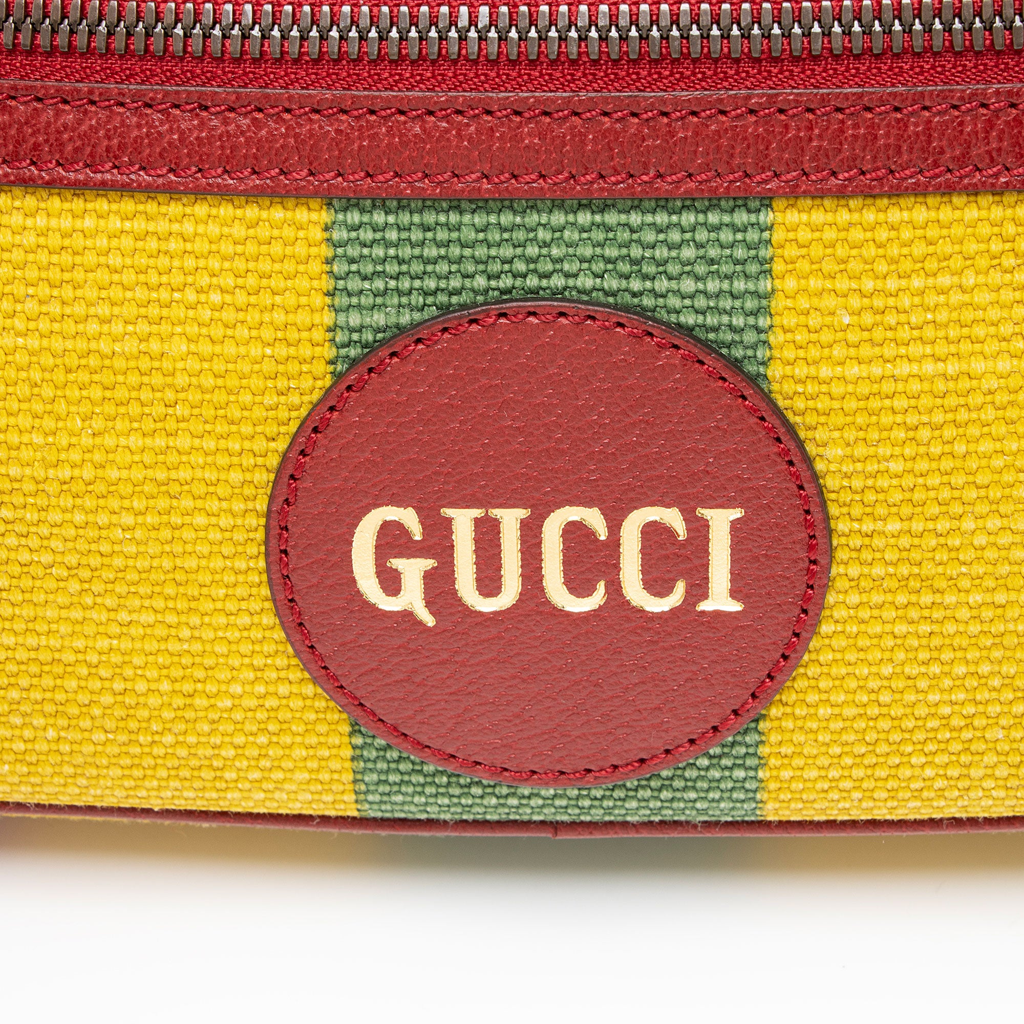 Gucci Baiadera Striped Canvas Belt Bag