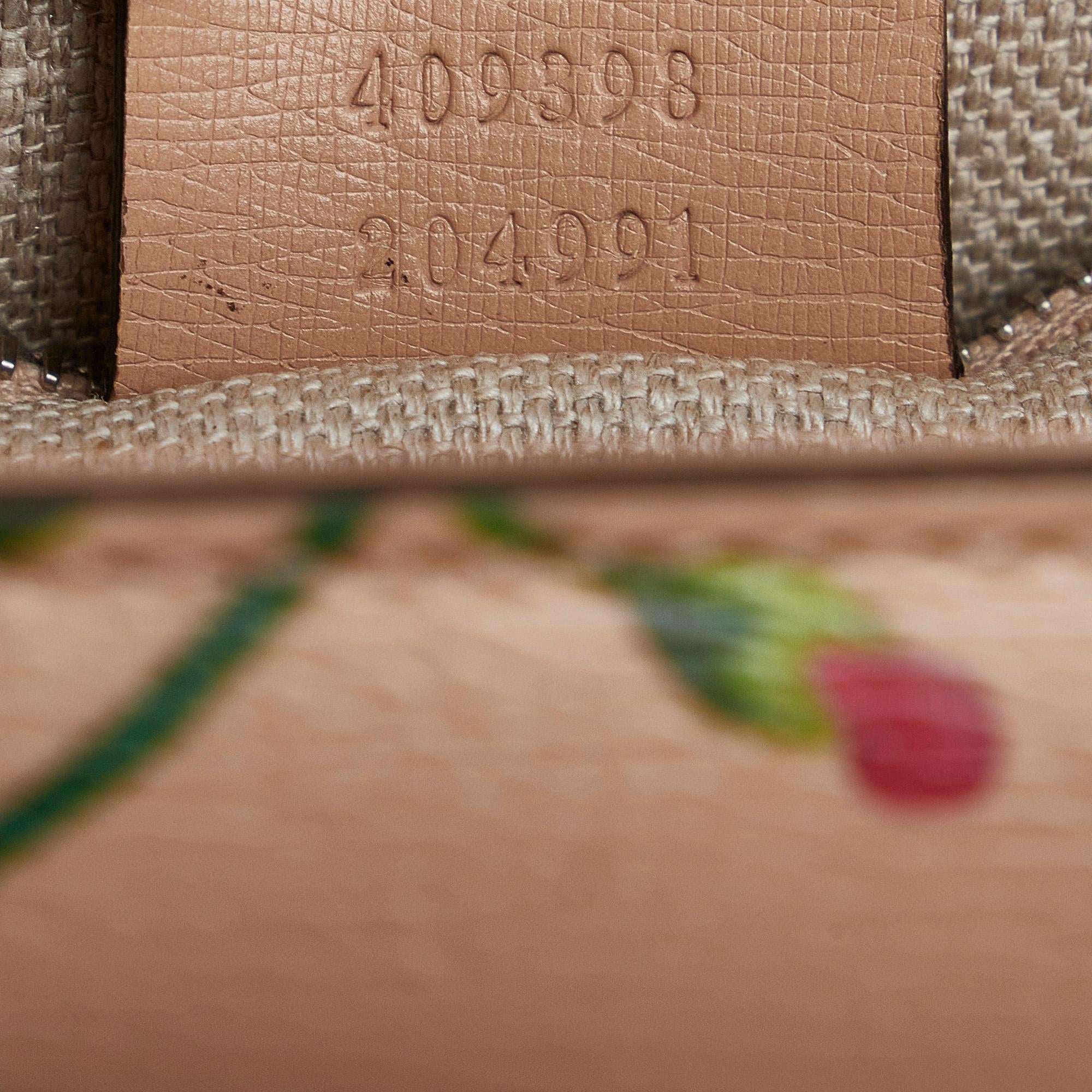 Gucci Bamboo Classic Blooms Top Handle Satchel (SHG-eLTiCC)