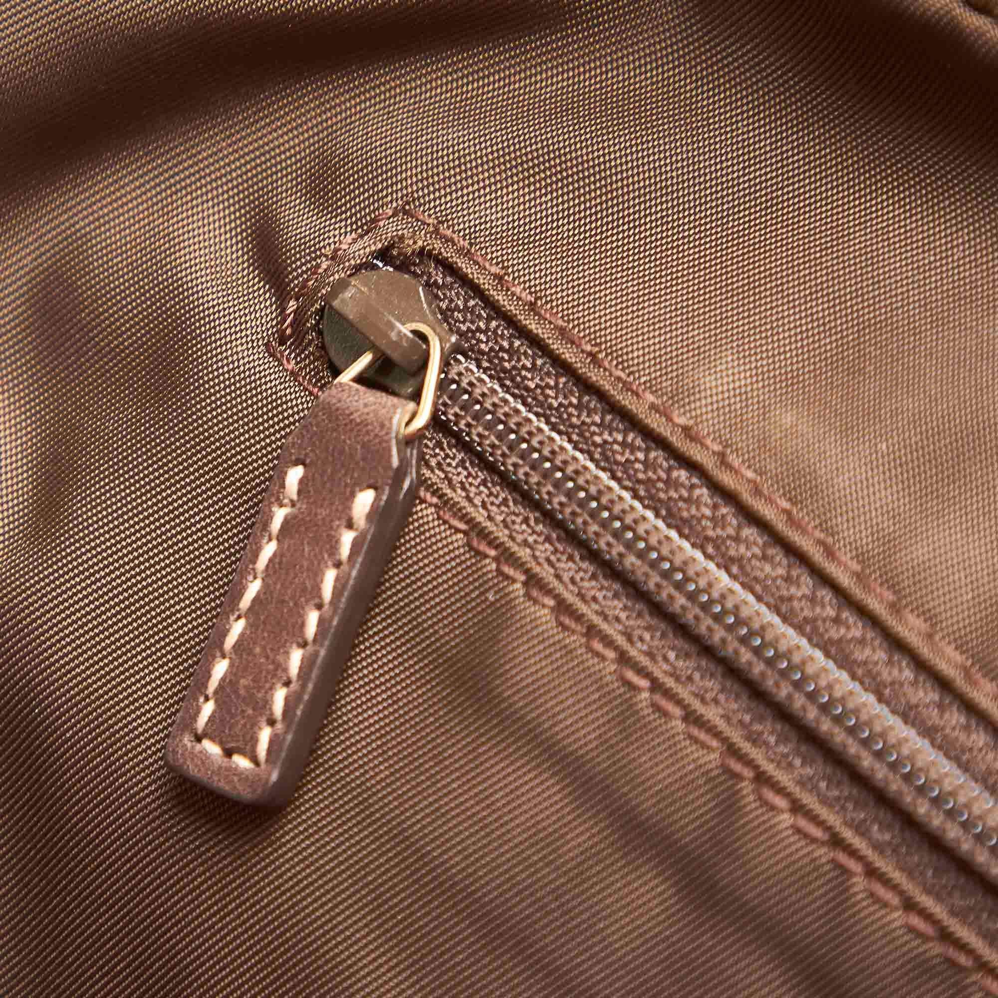 Gucci Bamboo Horsebit Canvas Handbag (SHG-31684)