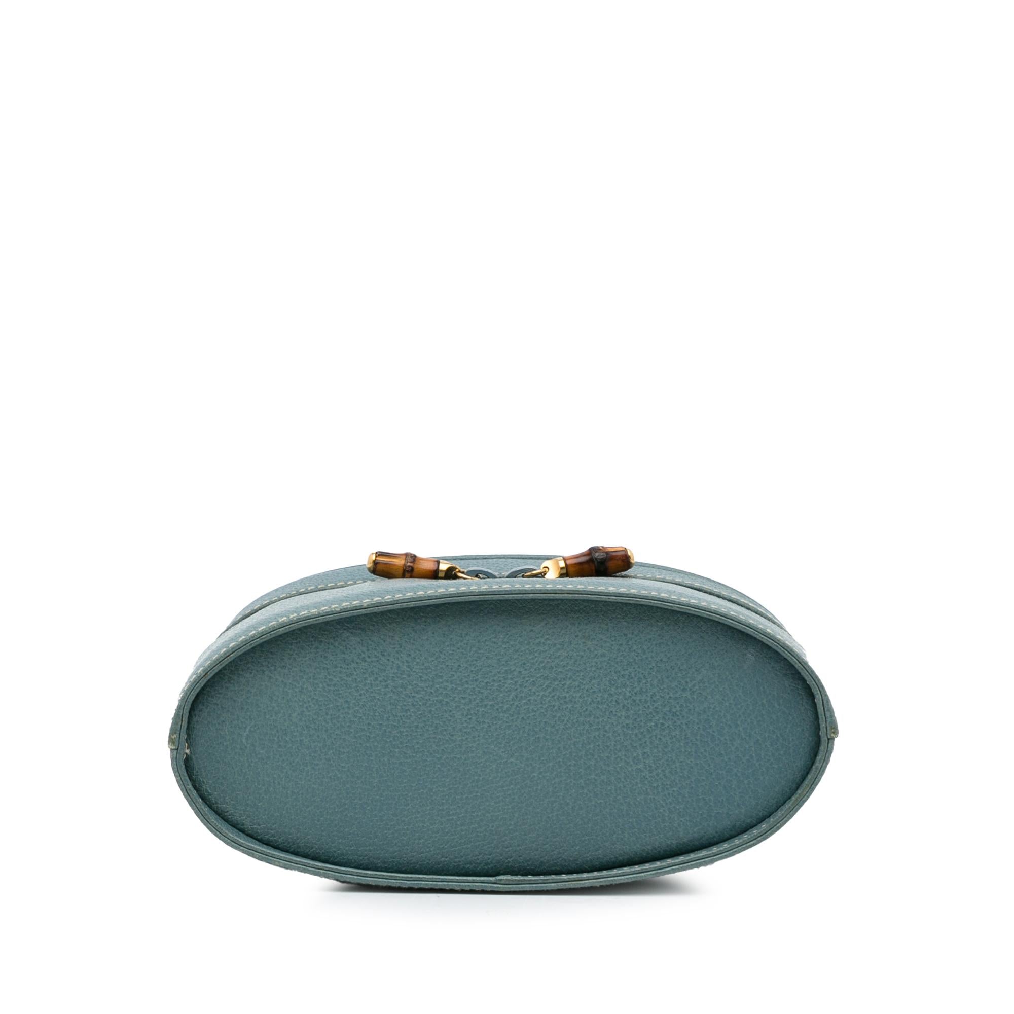Gucci Bamboo Leather Vanity Bag (SHG-2XKgsO)