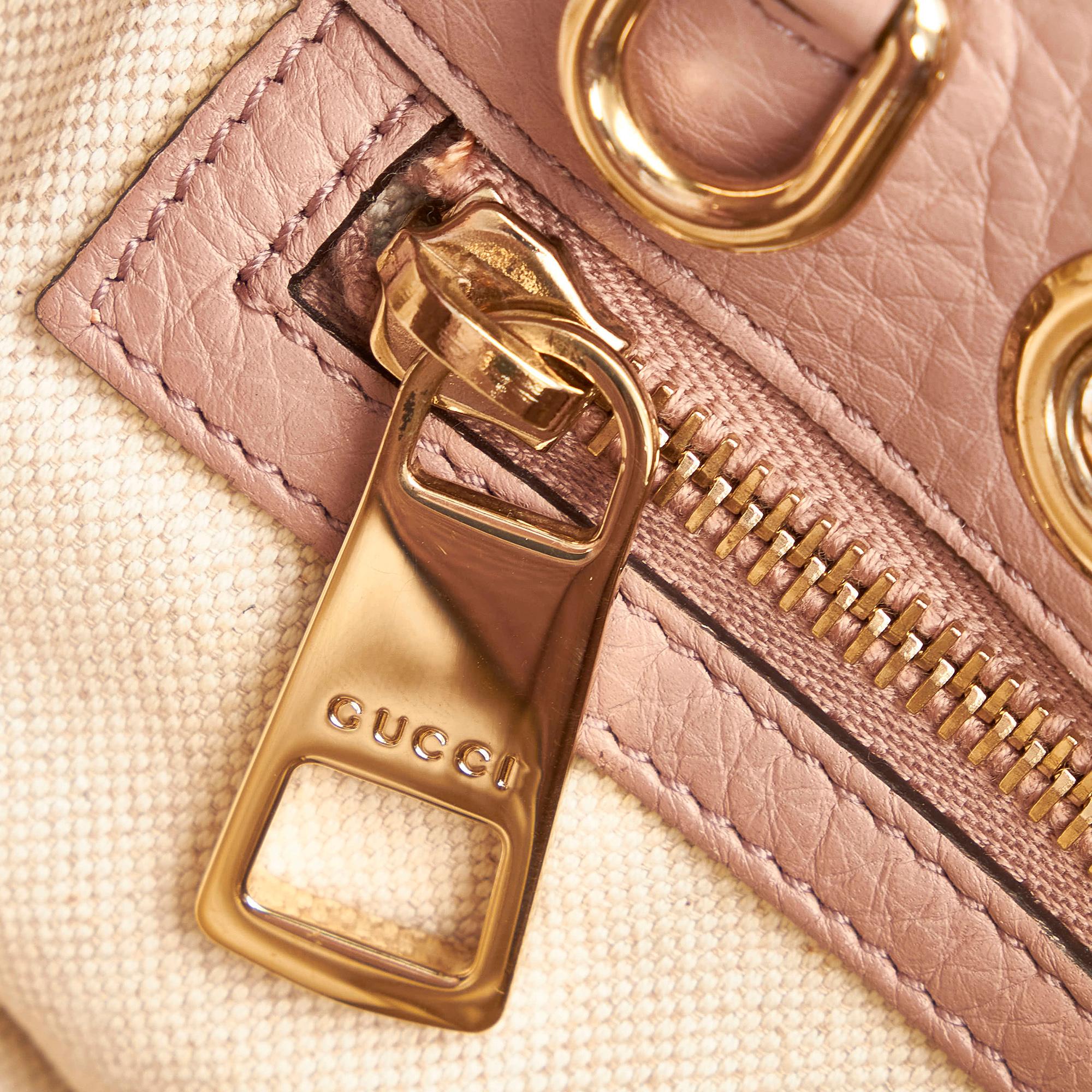 Gucci Bamboo Shopper Leather Satchel (SHG-34682)