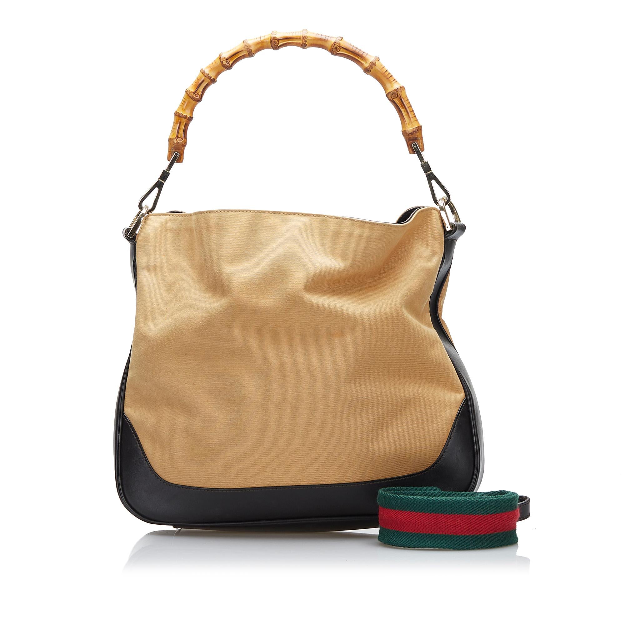 Gucci Bamboo Web Satchel (SHG-h6OTTp)
