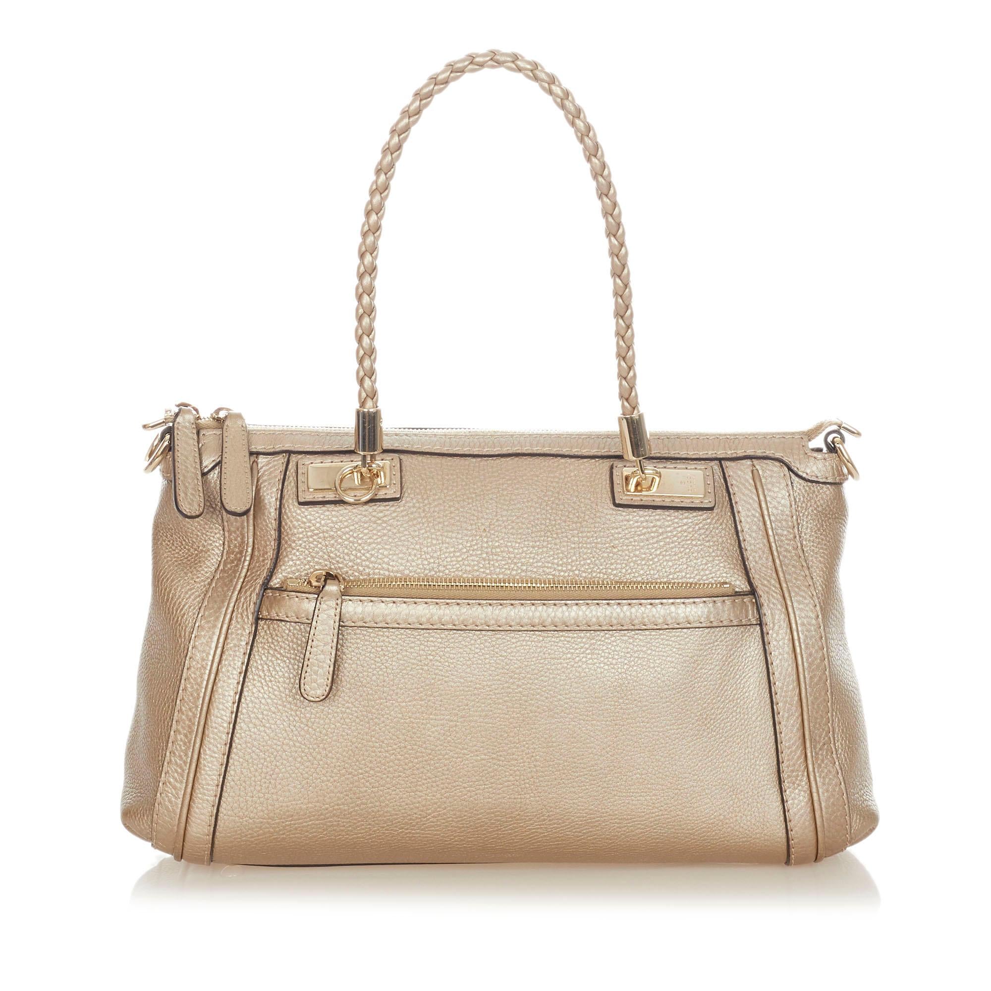 Gucci Bella Leather Satchel (SHG-32132)