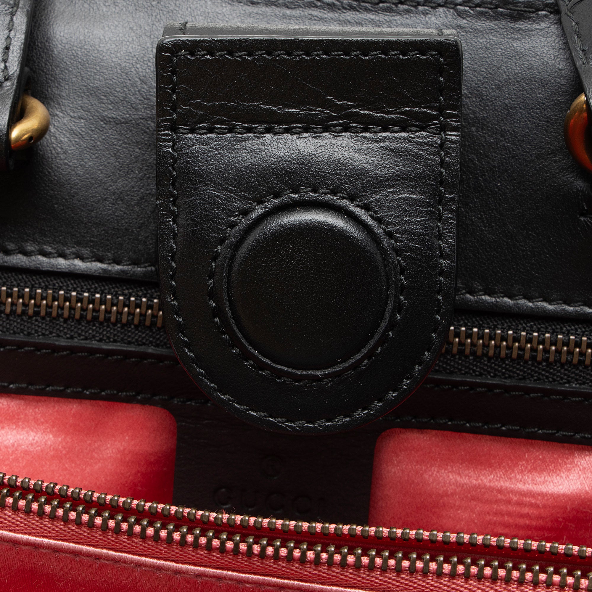 Gucci Bicolor Matelasse Leather GG Marmont Top Handle Small Satchel