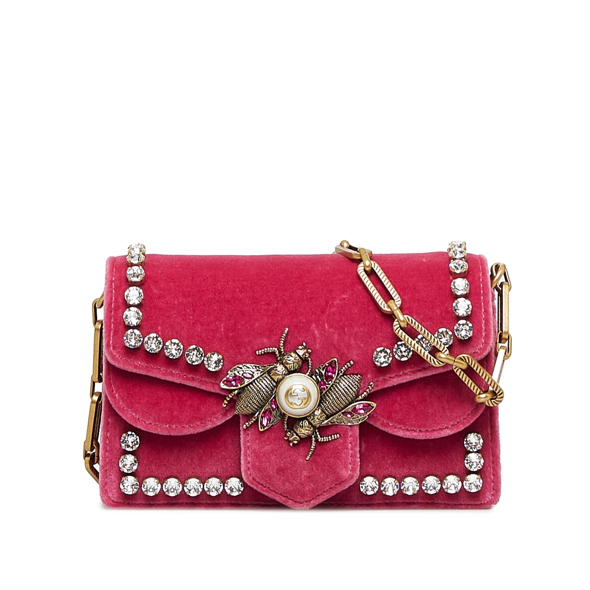 Gucci Broadway Velvet Crossbody Bag (SHG-rebUun)