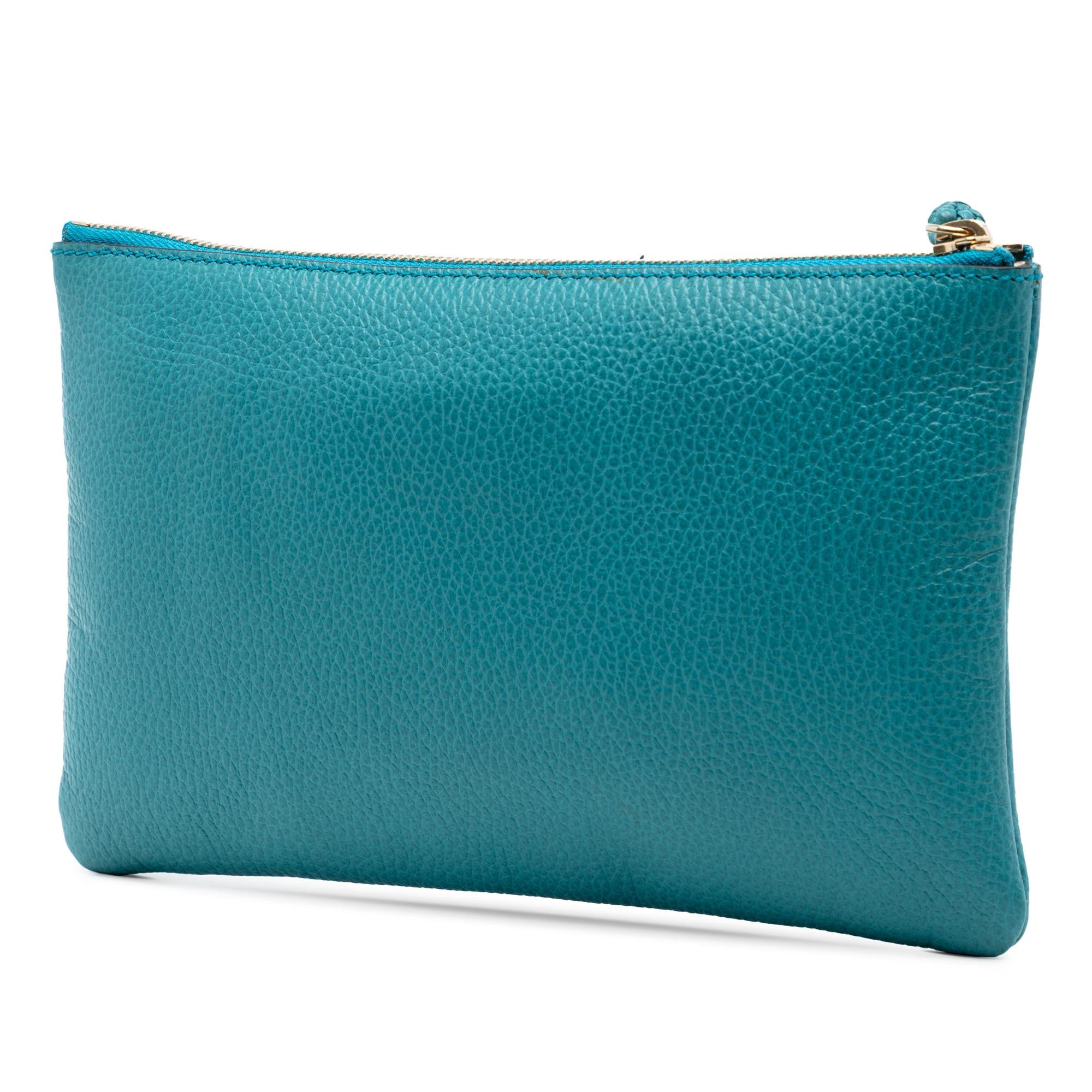 Gucci Calfskin Bamboo Clutch