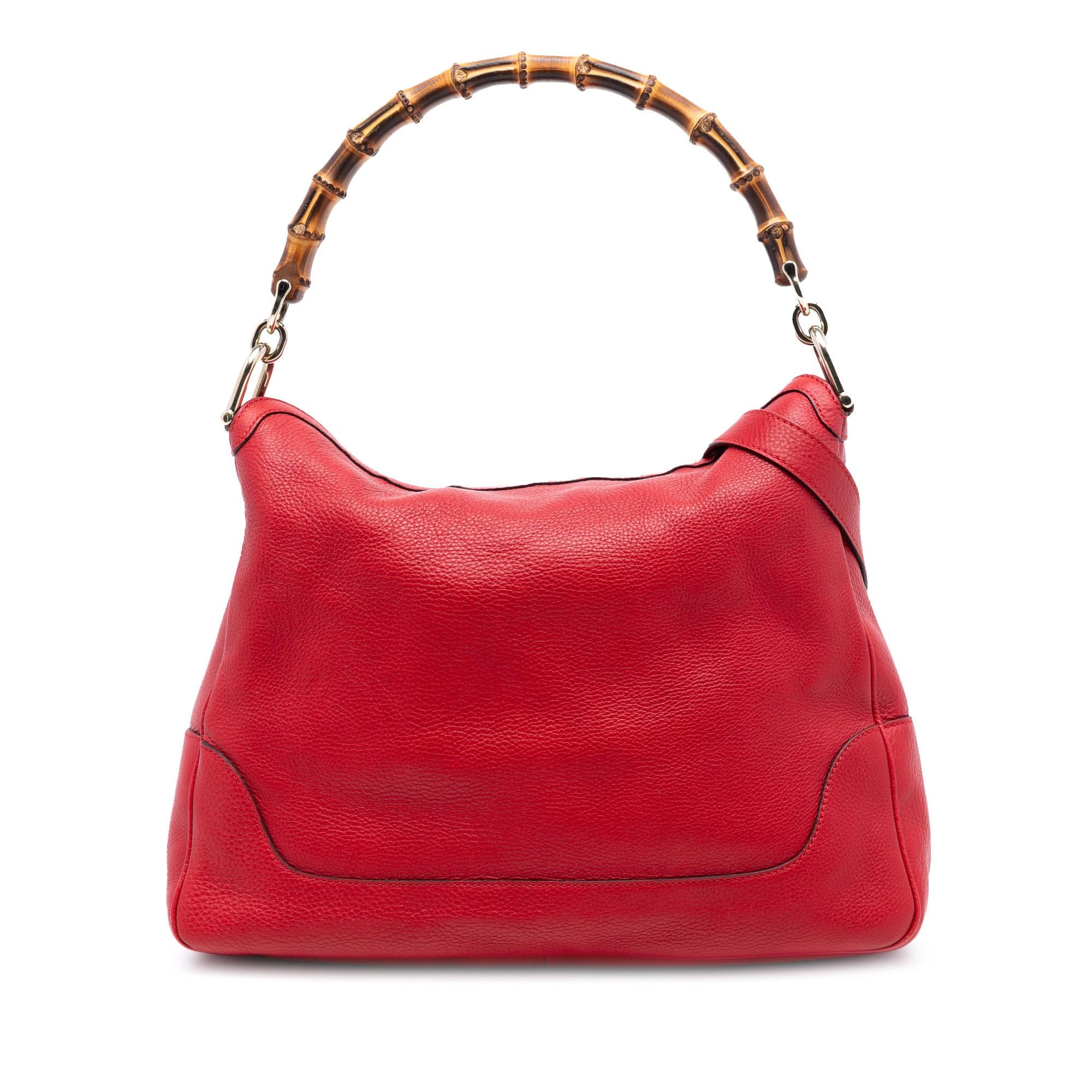 Gucci Calfskin Bamboo Diana Satchel