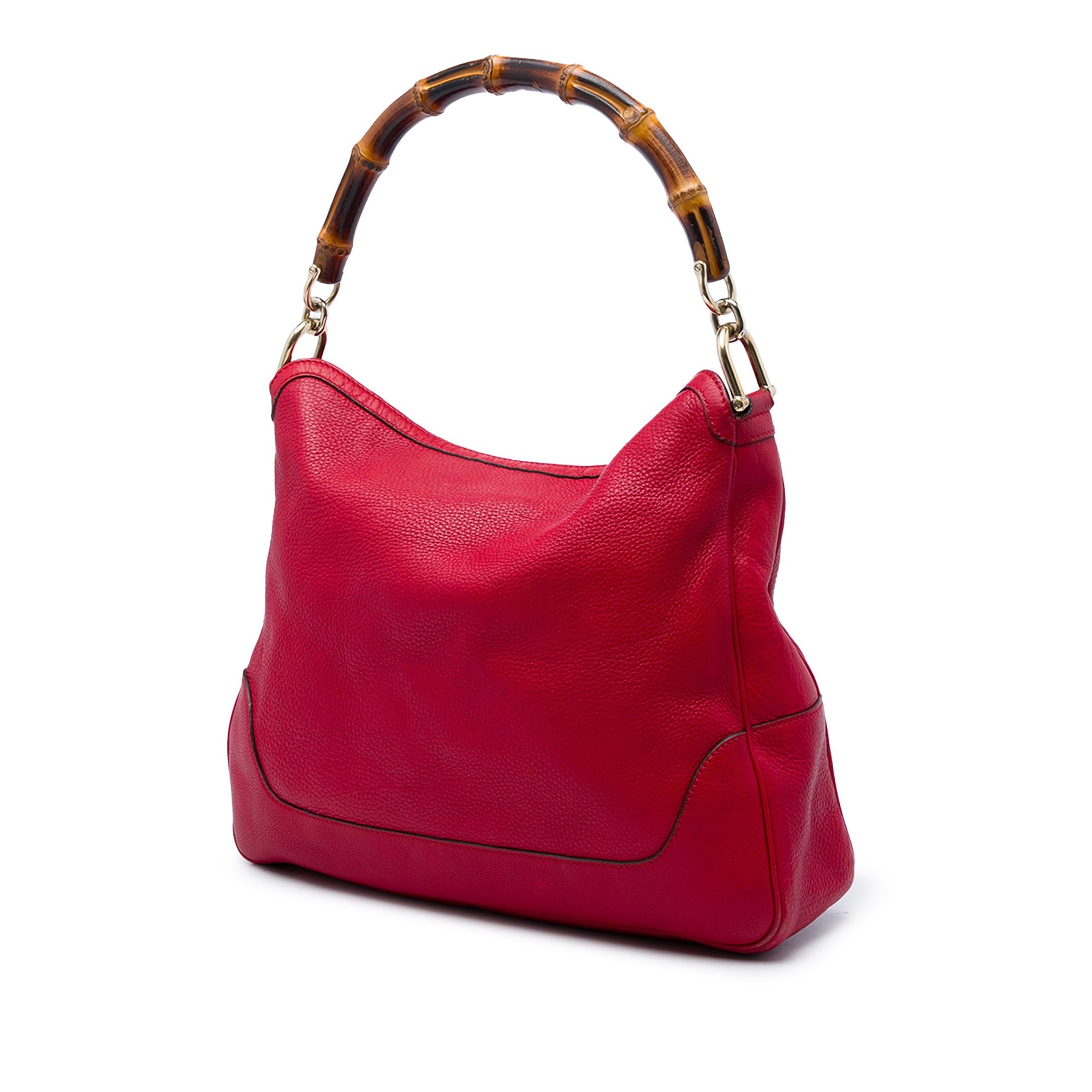 Gucci Calfskin Bamboo Diana Satchel