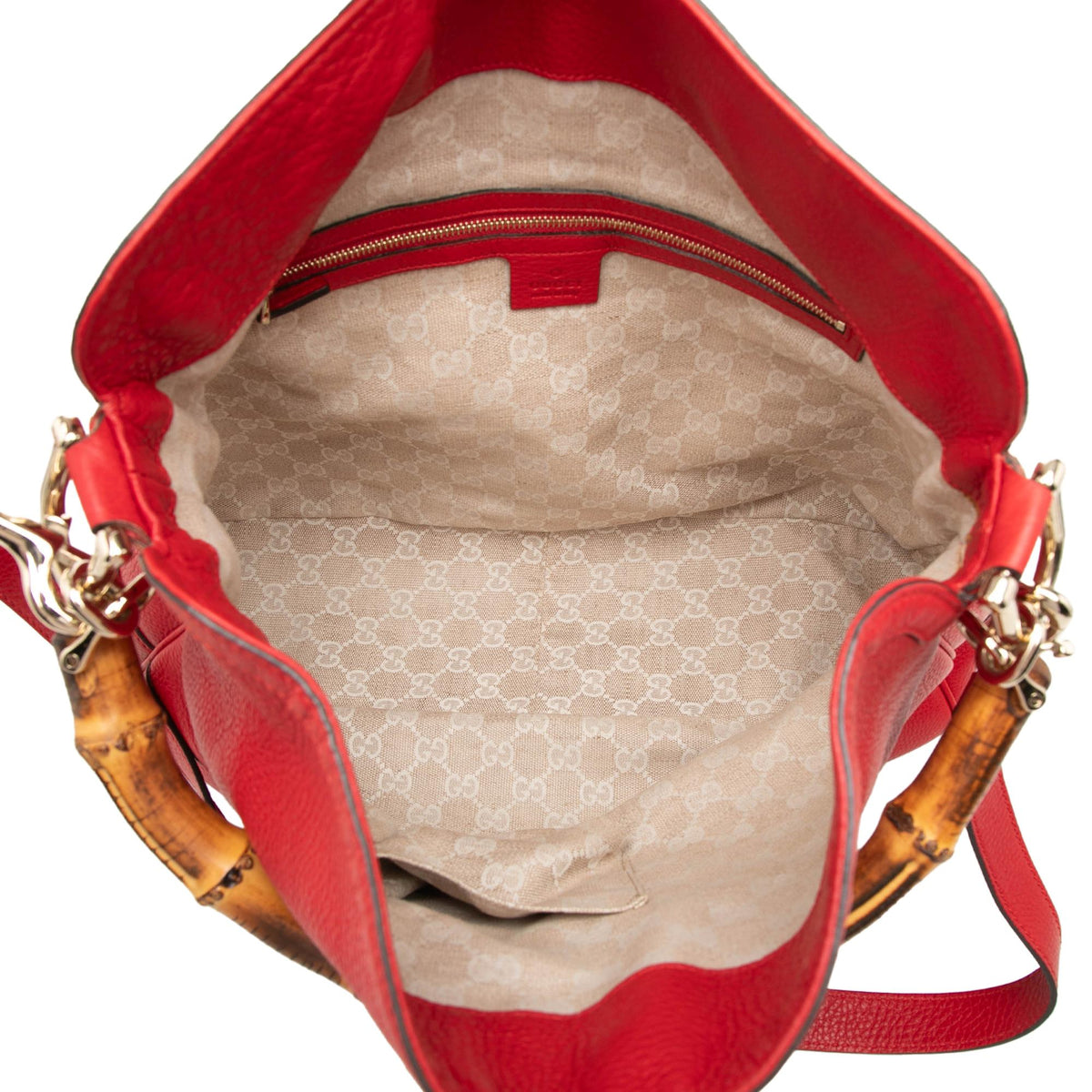 Gucci Calfskin Bamboo Diana Satchel