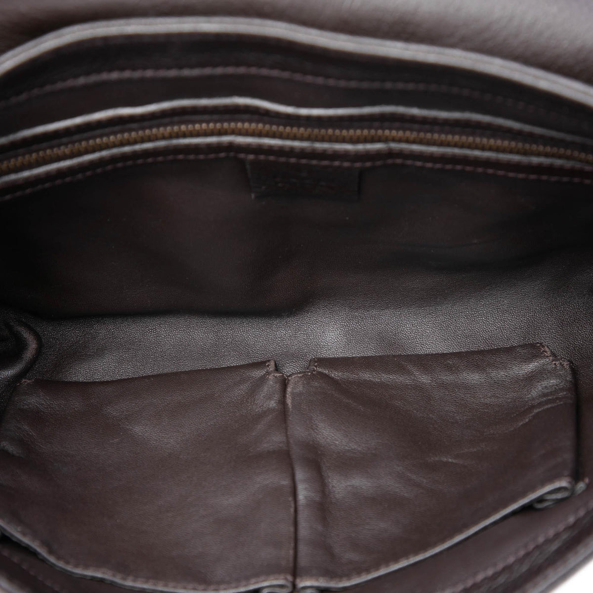 Gucci Calfskin Bamboo Hip Clutch