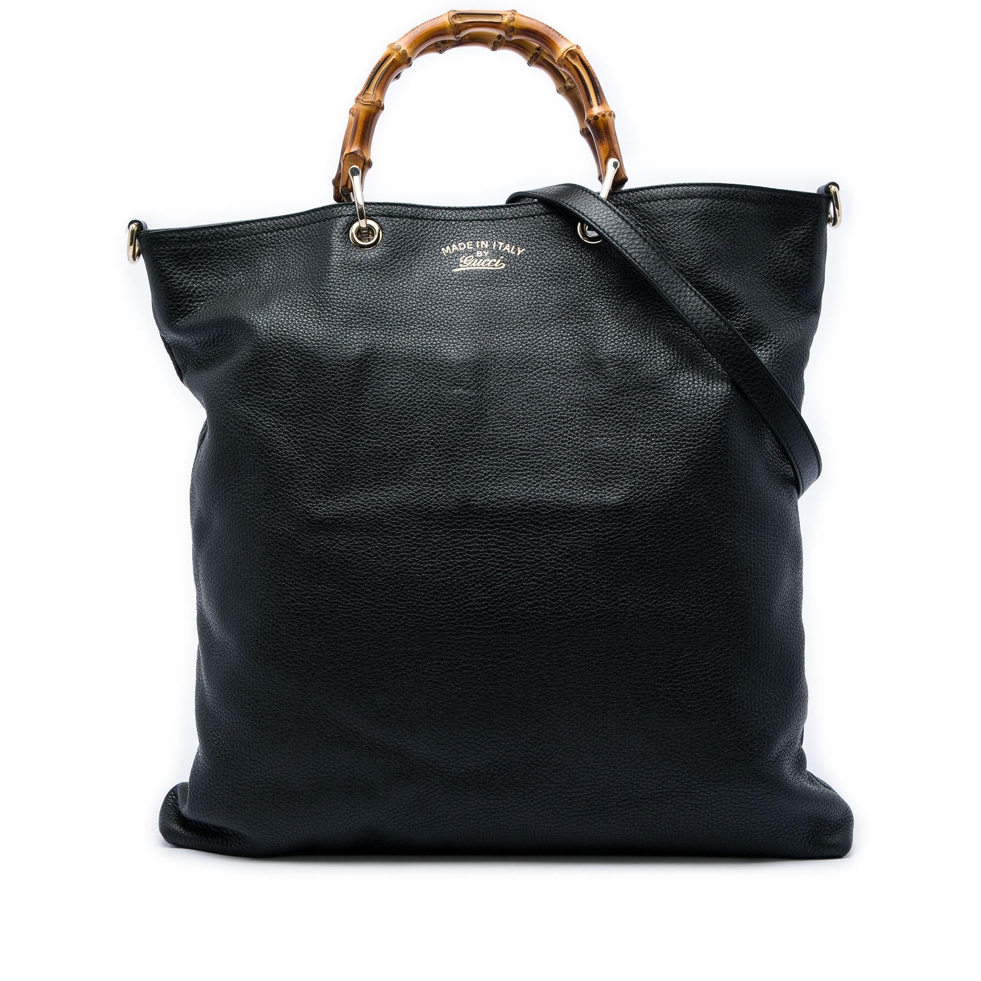 Gucci Calfskin Bamboo Shopper Satchel
