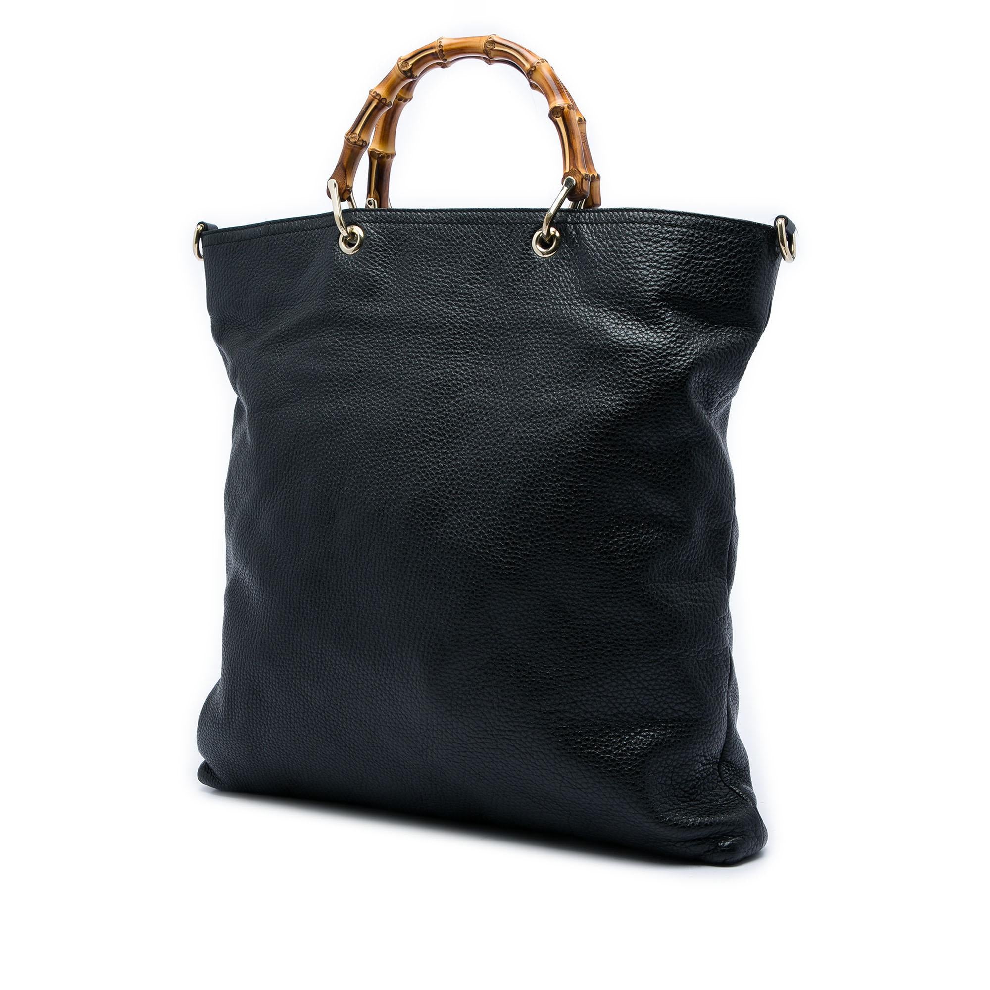 Gucci Calfskin Bamboo Shopper Satchel