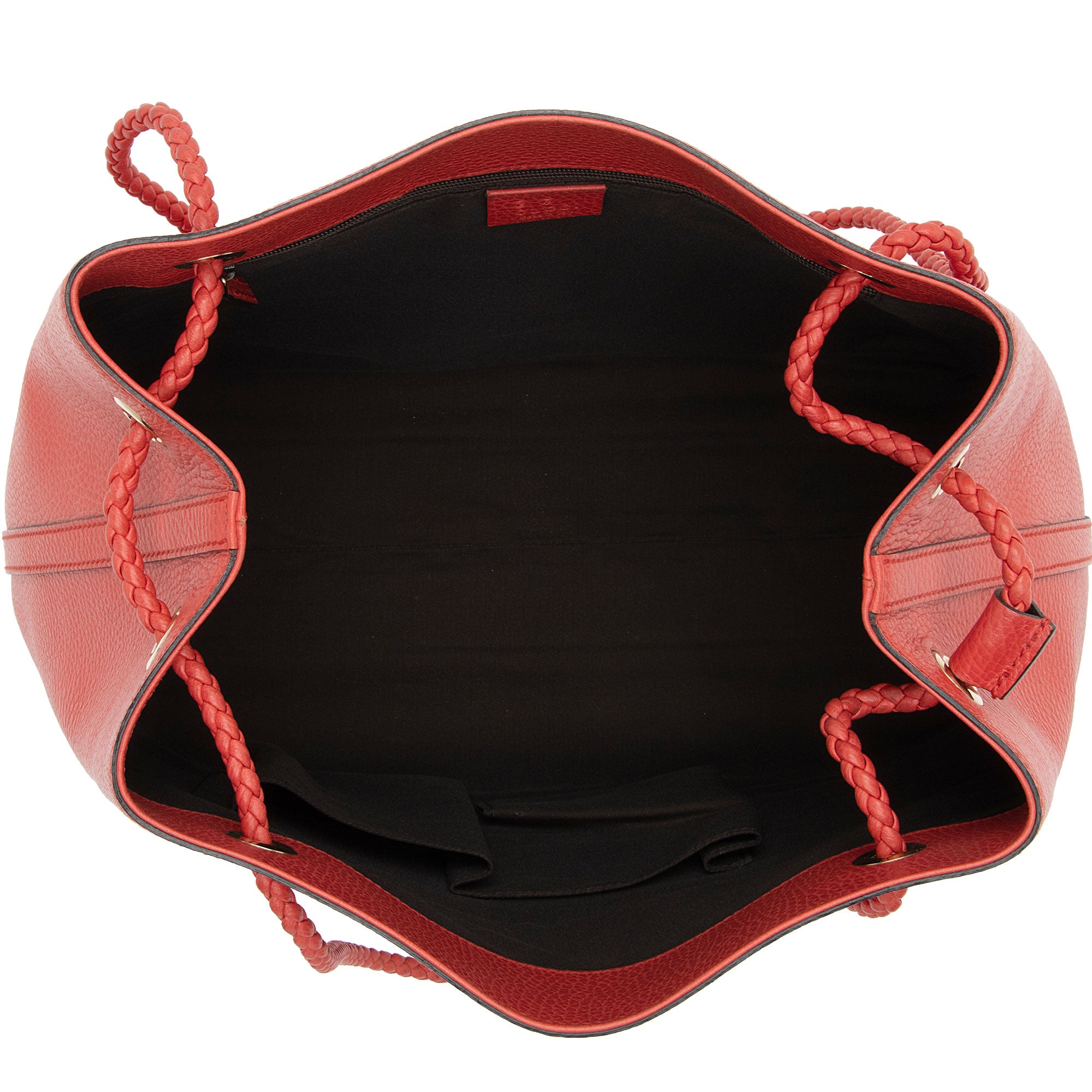 Gucci Calfskin Braided Handle Large Gifford Tote (SHF-rOnRqC)