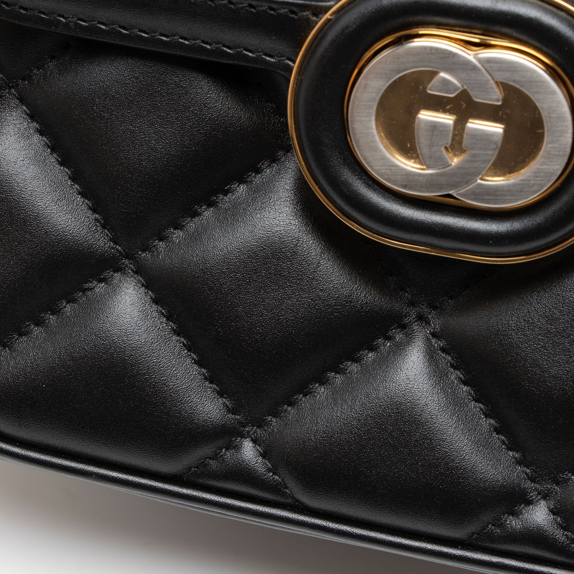 Gucci Calfskin Deco Mini Shoulder Bag