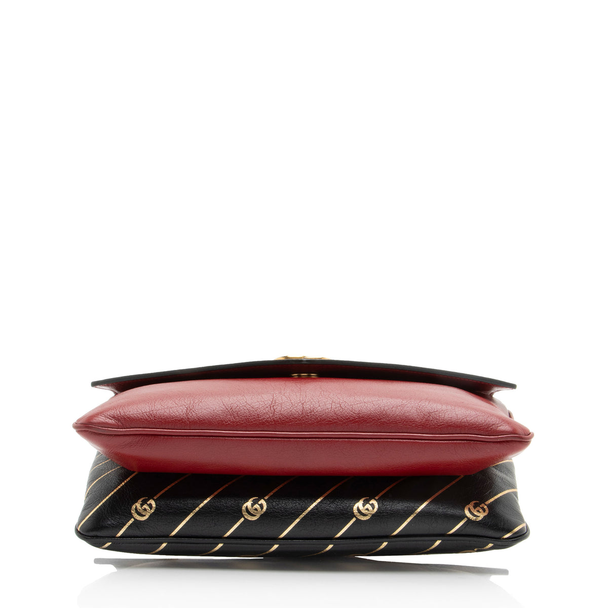 Gucci Calfskin Diagonal GG Thiara Double Shoulder Bag