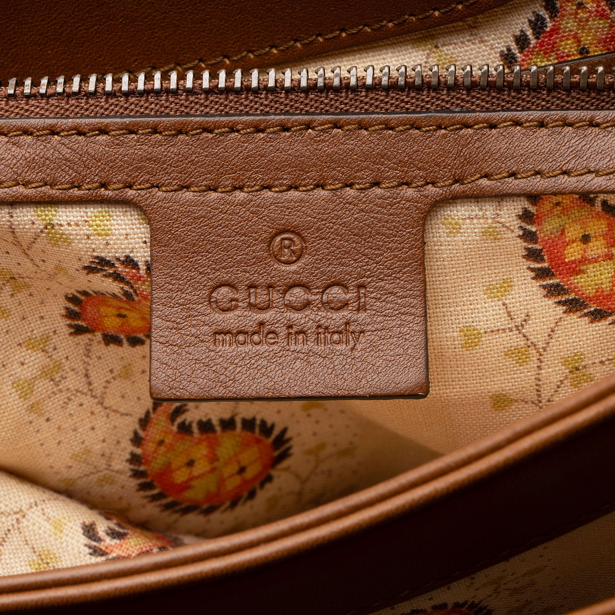 Gucci Calfskin GG Marmont Tiger Shoulder Bag