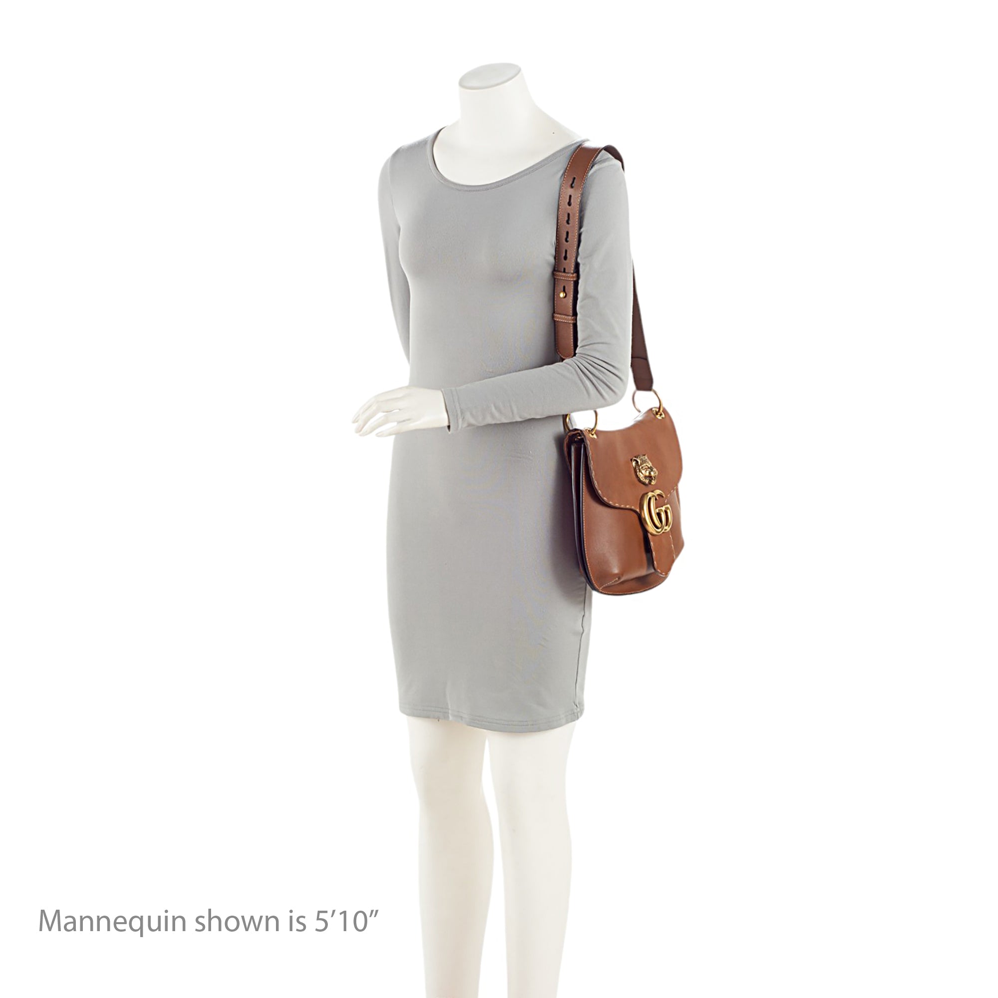 Gucci Calfskin GG Marmont Tiger Shoulder Bag