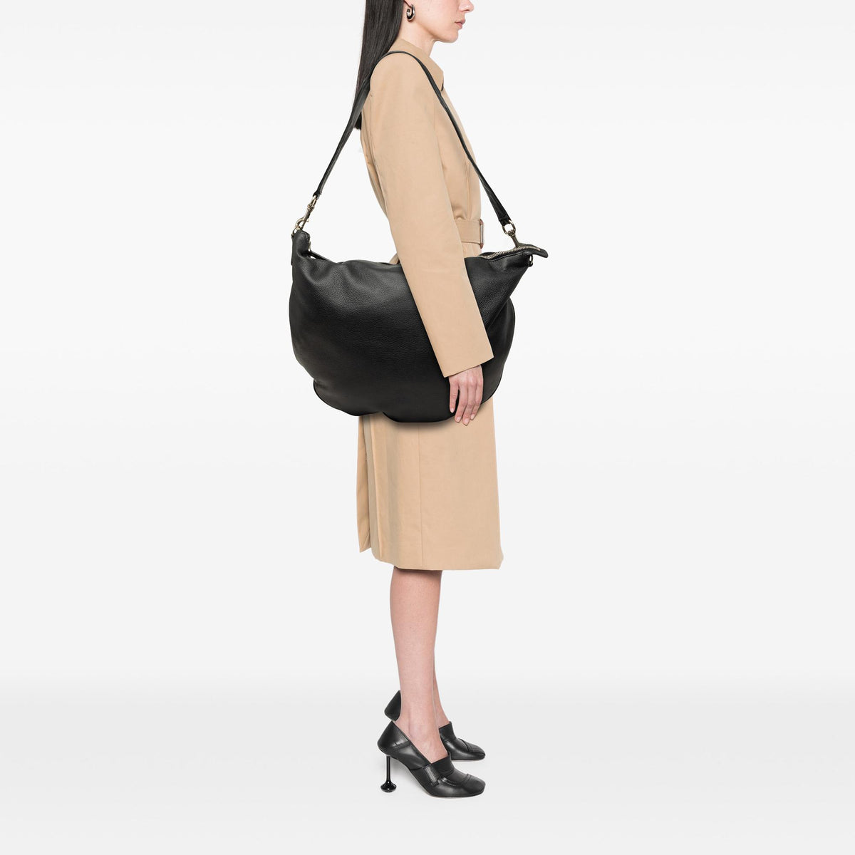 Gucci Calfskin Half Moon Hobo