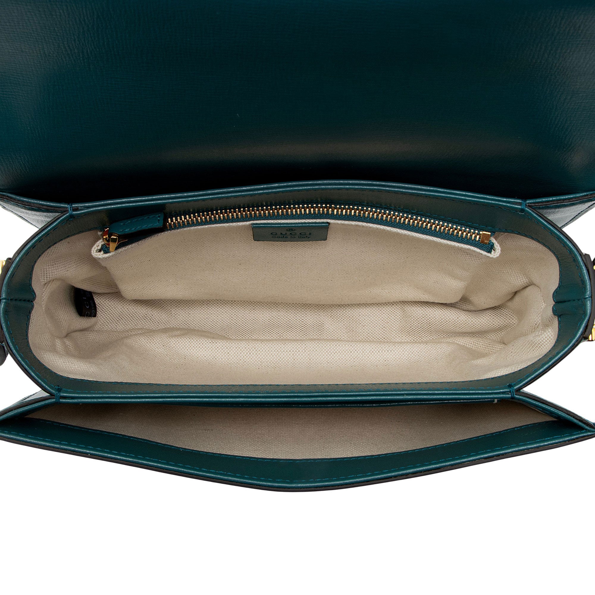 Gucci Calfskin Horsebit 1955 Bicolor Medium Shoulder Bag