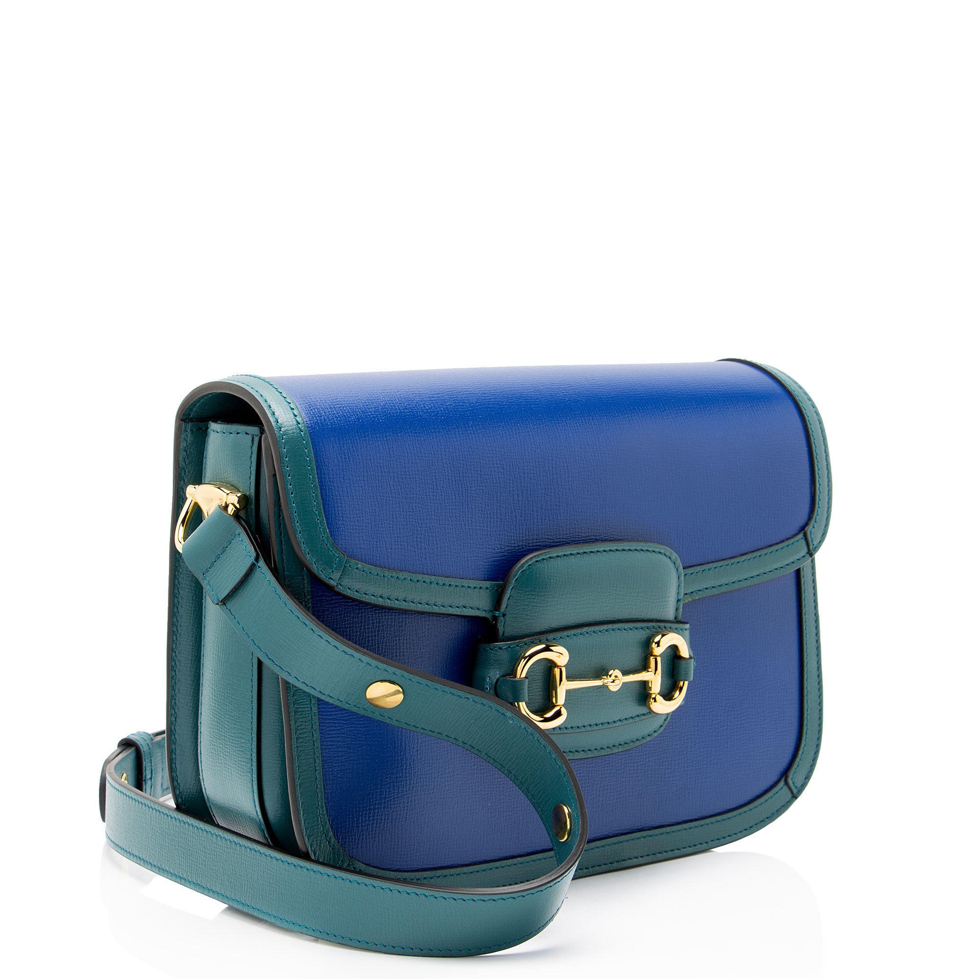 Gucci Calfskin Horsebit 1955 Bicolor Medium Shoulder Bag