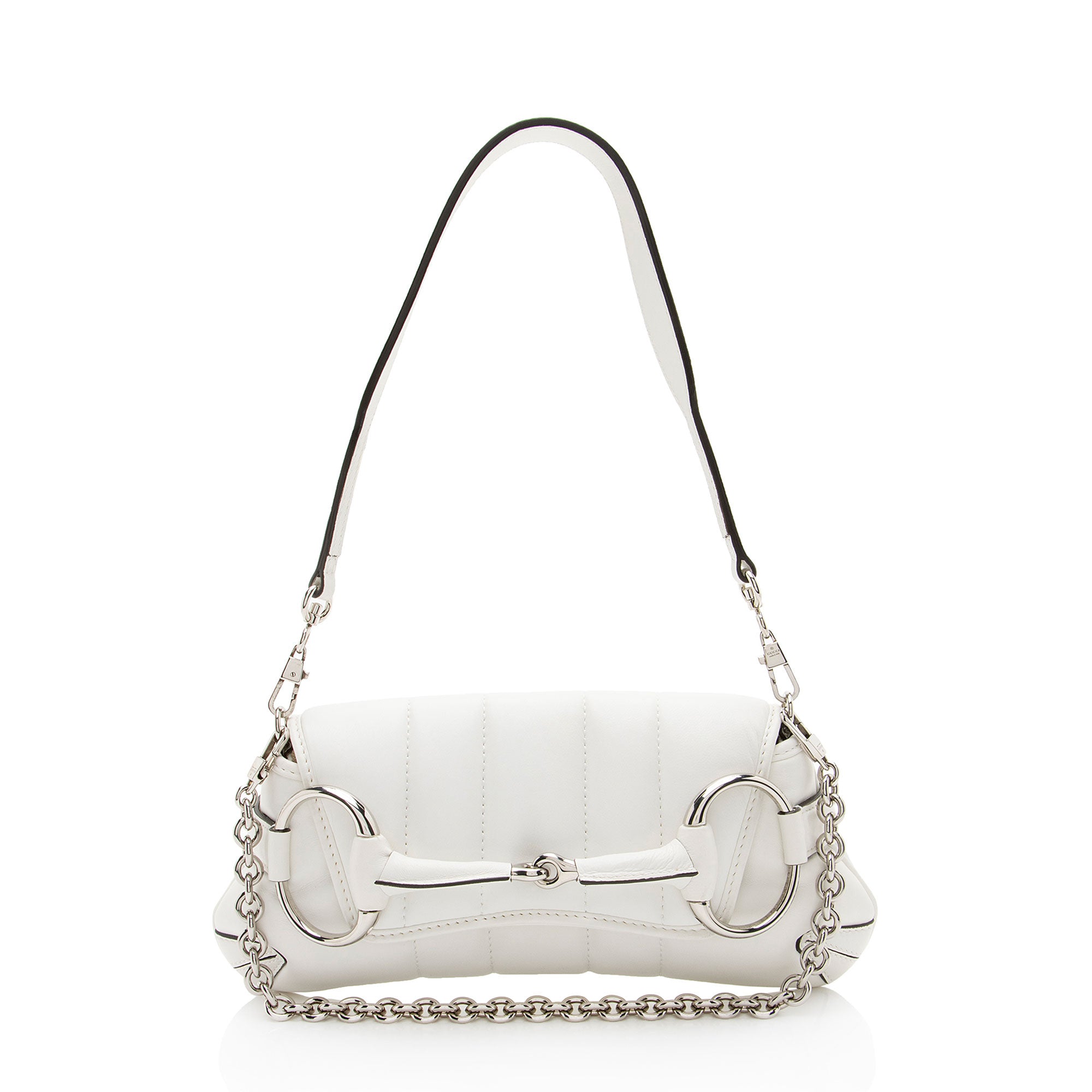 Gucci Calfskin Horsebit Chain Small Shoulder Bag