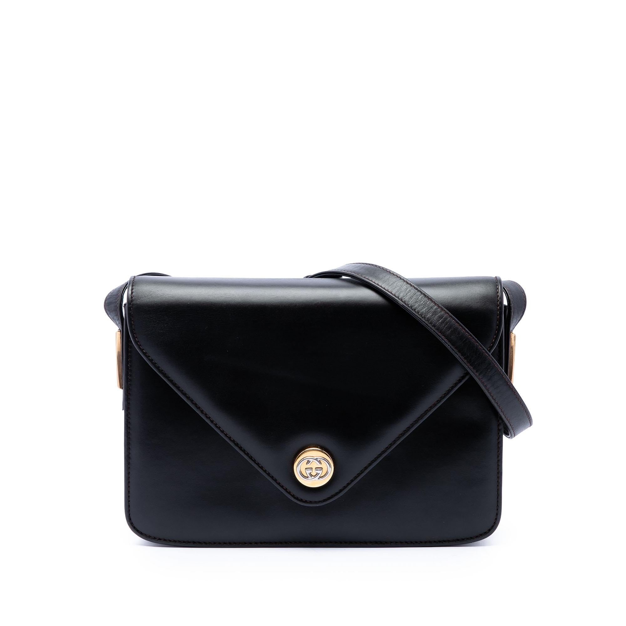 Gucci Calfskin Interlocking G Envelope Shoulder Bag