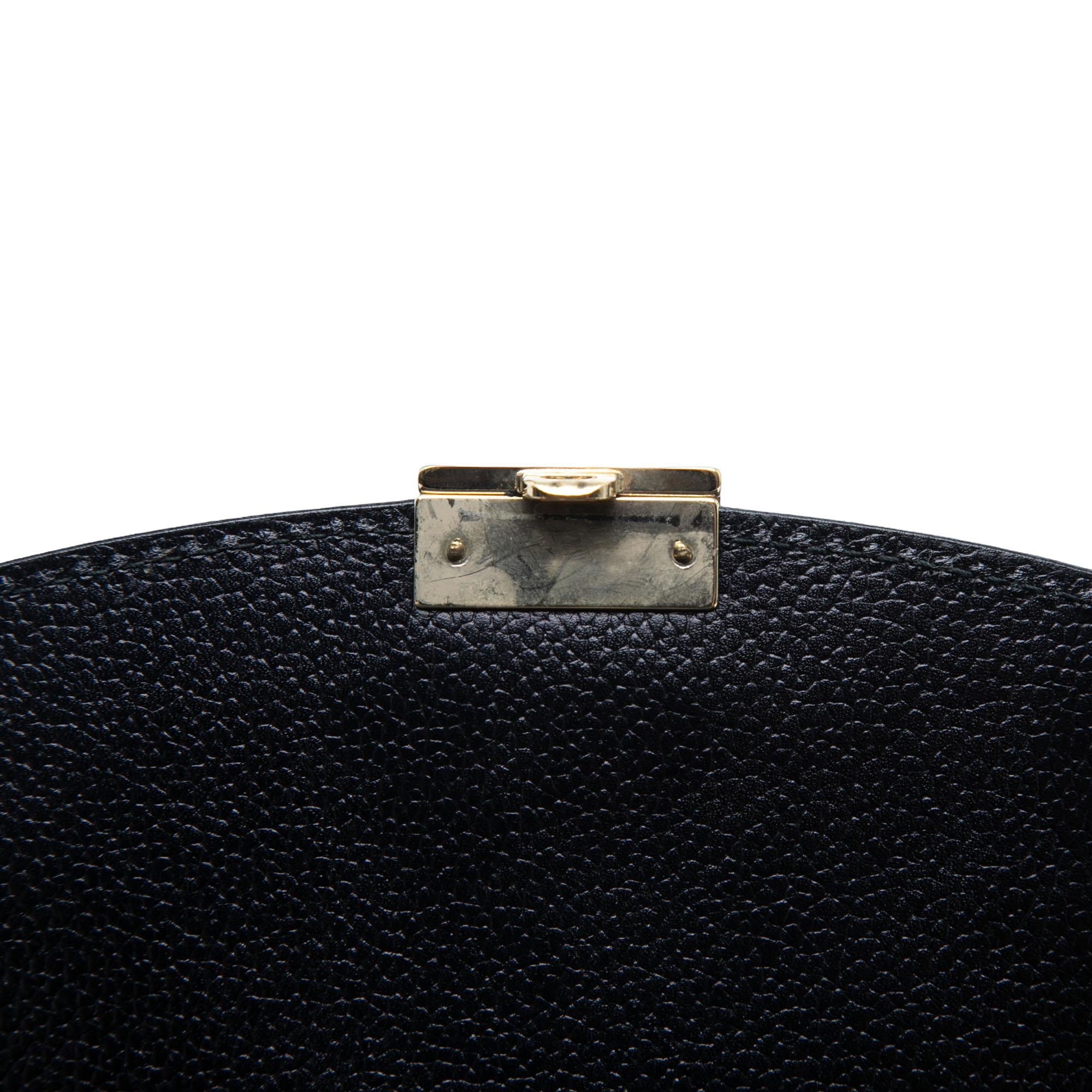 Gucci Calfskin Interlocking G Padlock Wristlet Clutch