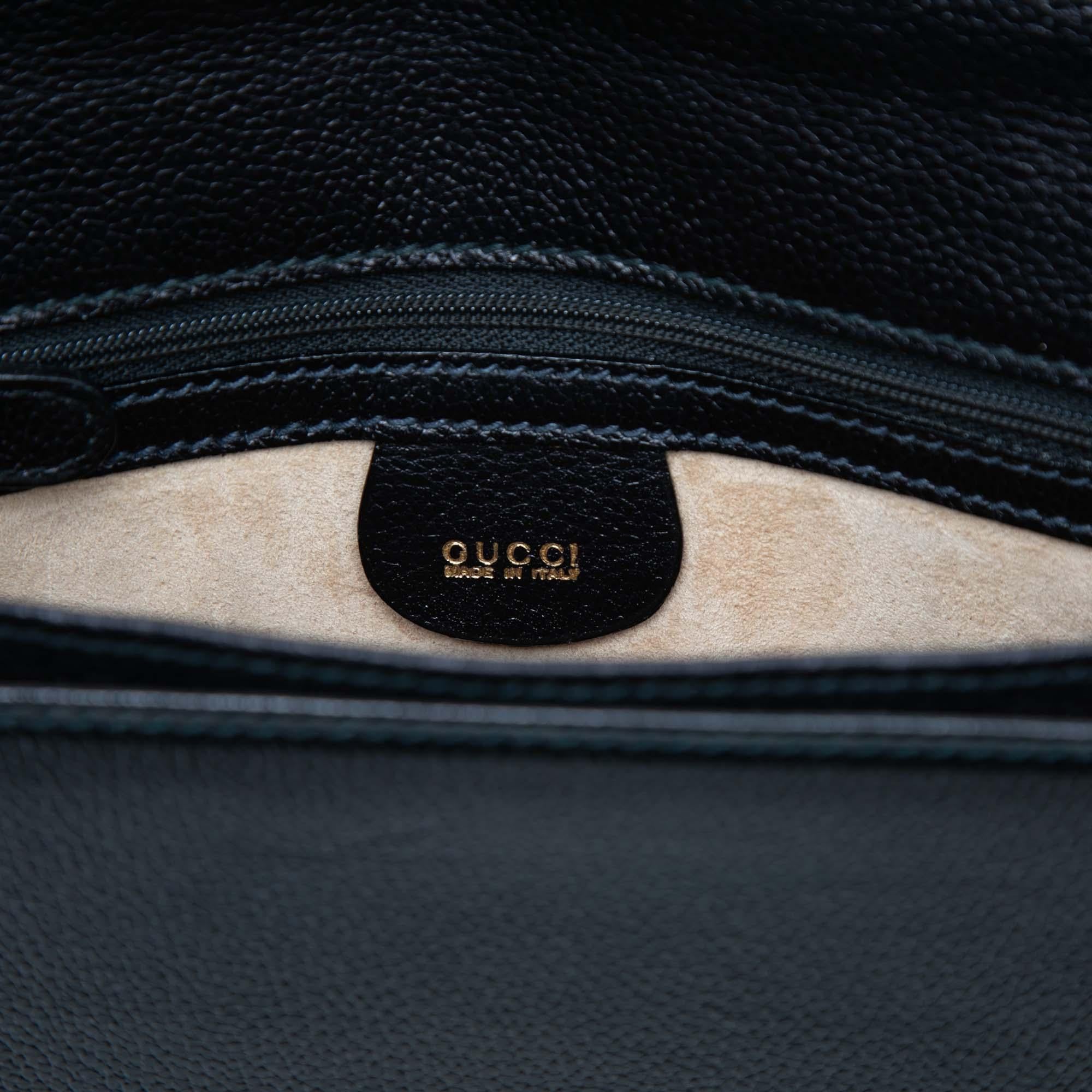 Gucci Calfskin Interlocking G Padlock Wristlet Clutch