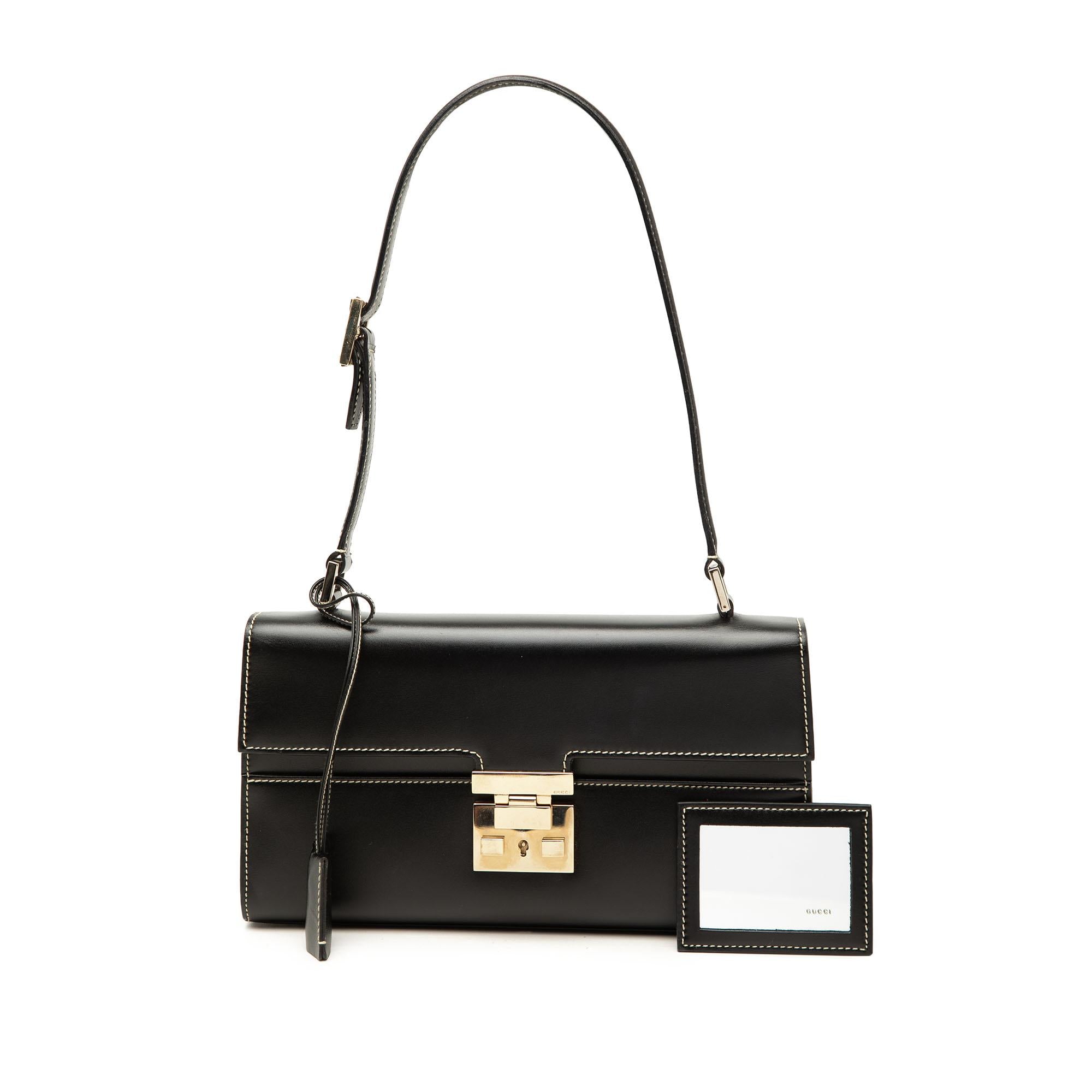Gucci Calfskin Lady Lock Shoulder Bag