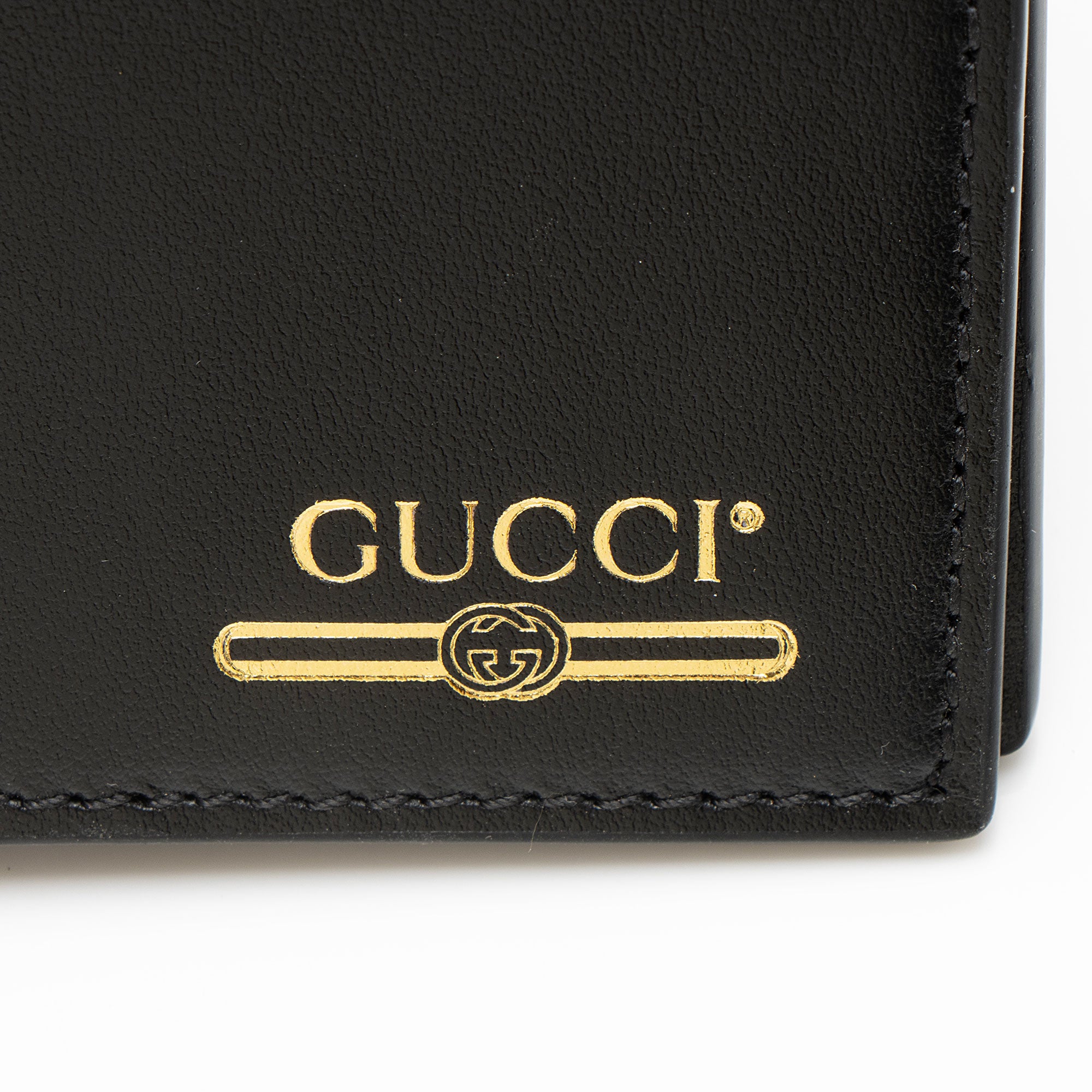 Gucci Calfskin Logo Bifold Wallet