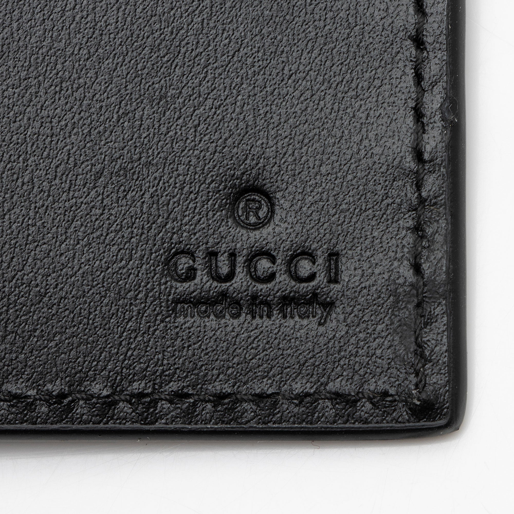 Gucci Calfskin Logo Bifold Wallet