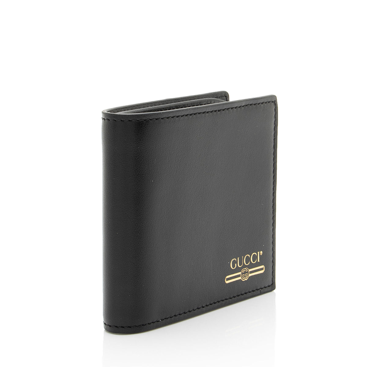 Gucci Calfskin Logo Bifold Wallet