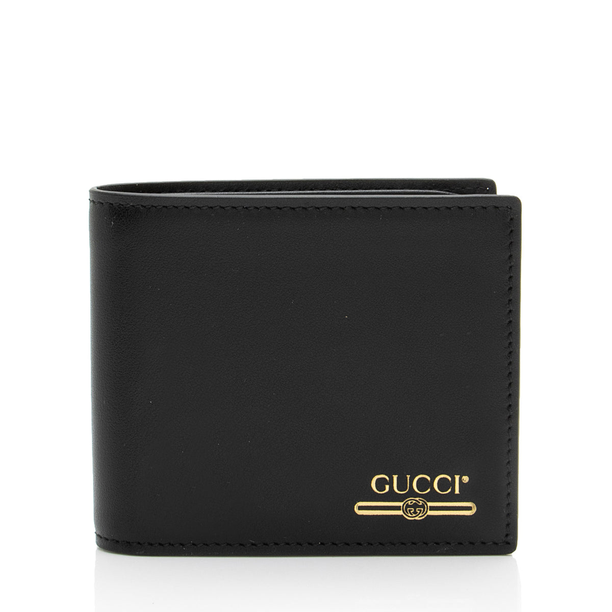 Gucci Calfskin Logo Bifold Wallet