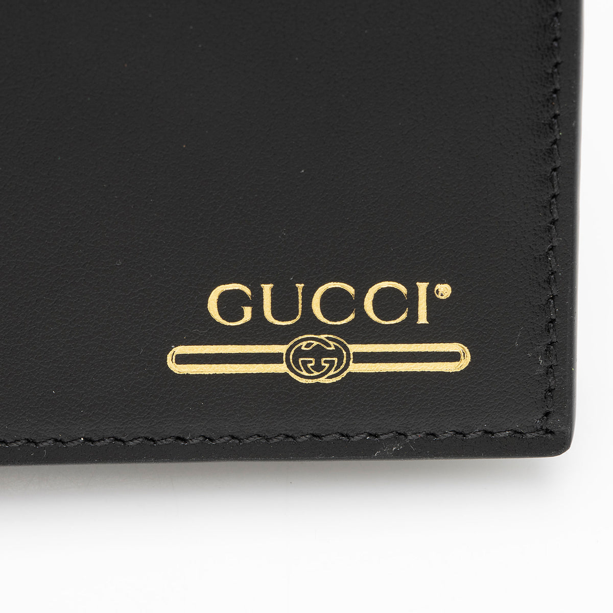Gucci Calfskin Logo Bifold Wallet