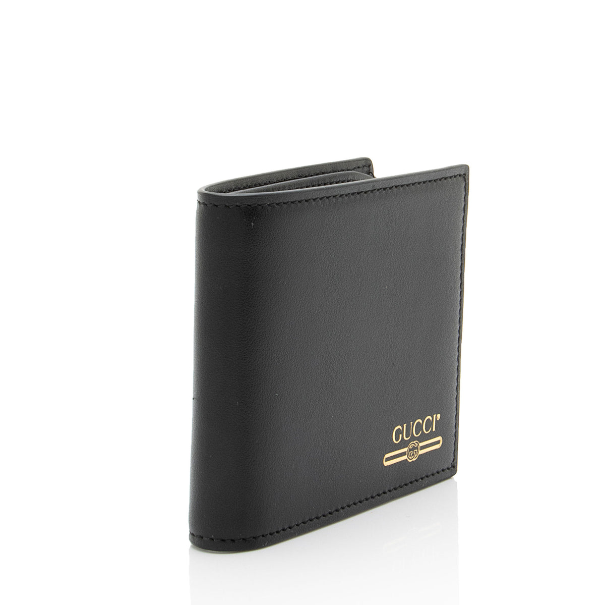 Gucci Calfskin Logo Bifold Wallet