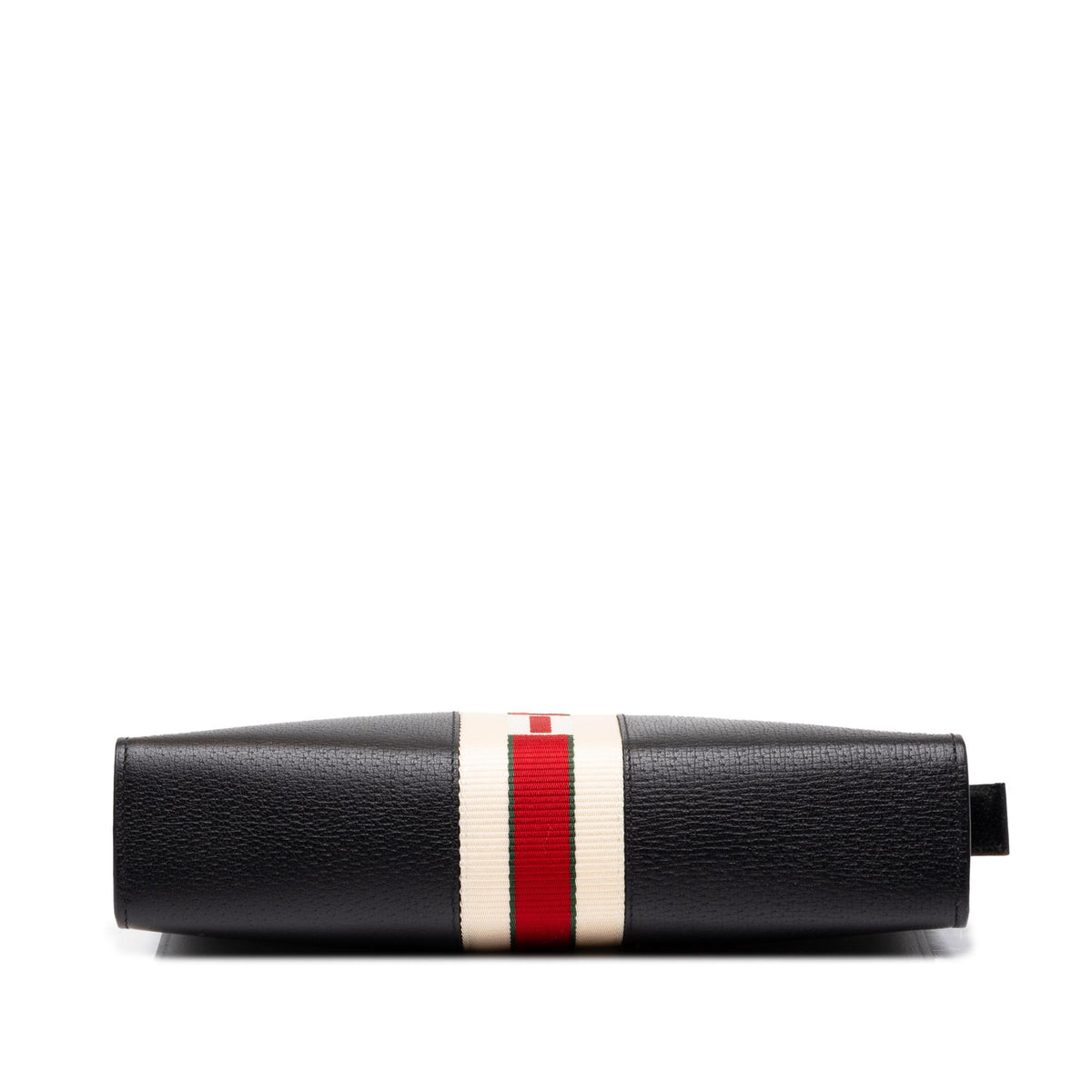 Gucci Calfskin Logo Stripe New Web Clutch