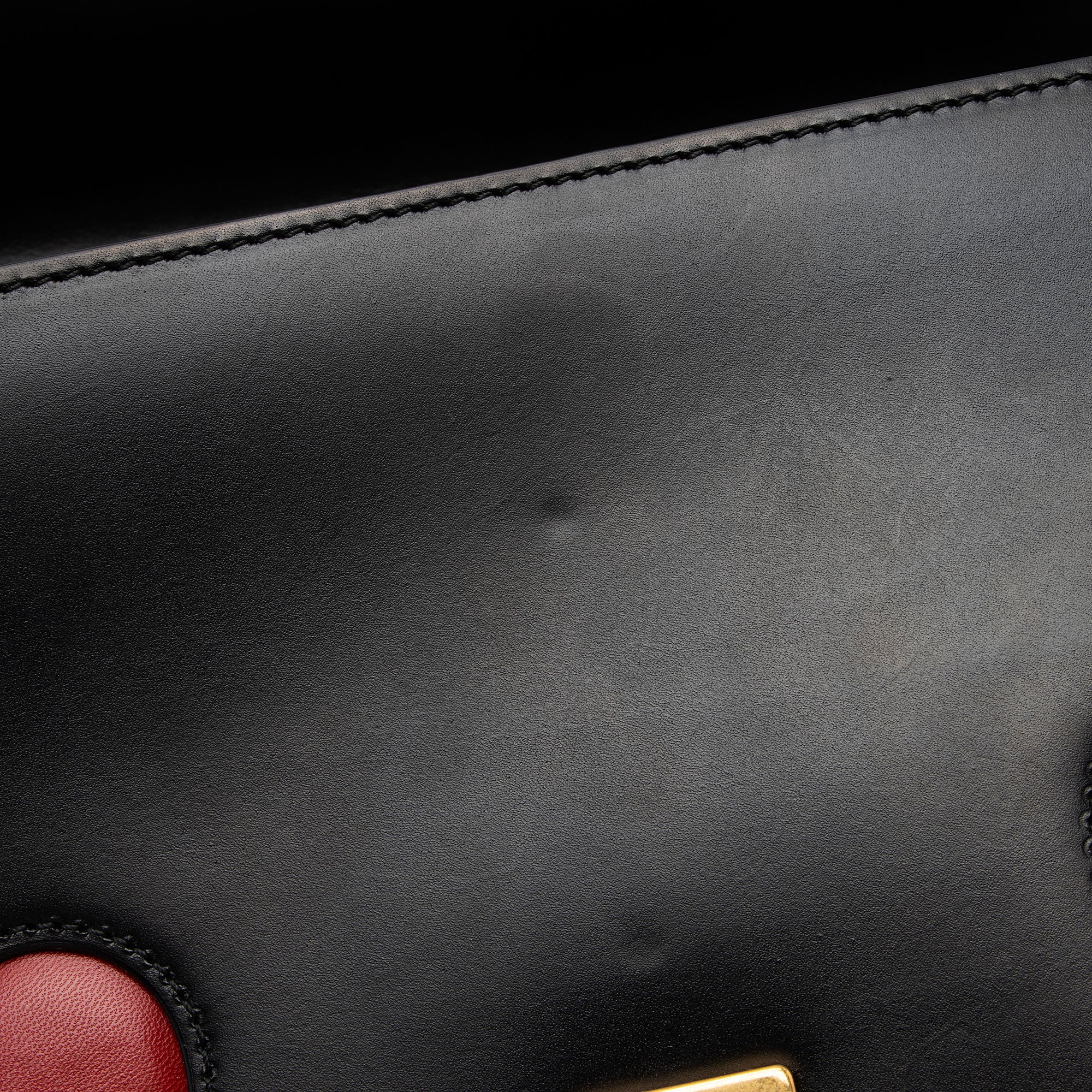 Gucci Calfskin Malaga Kid Heart GG Marmont Medium Flap Bag