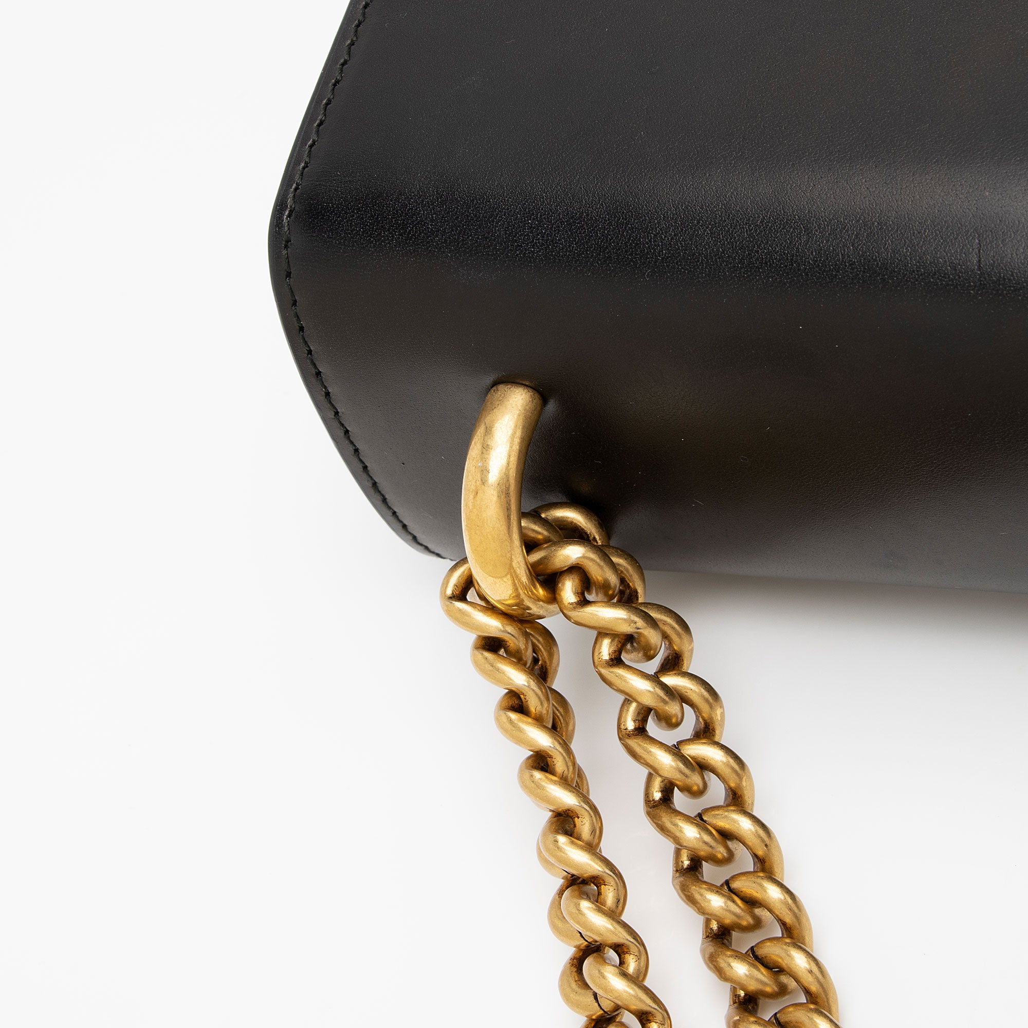 Gucci Calfskin Malaga Kid Heart GG Marmont Medium Flap Bag