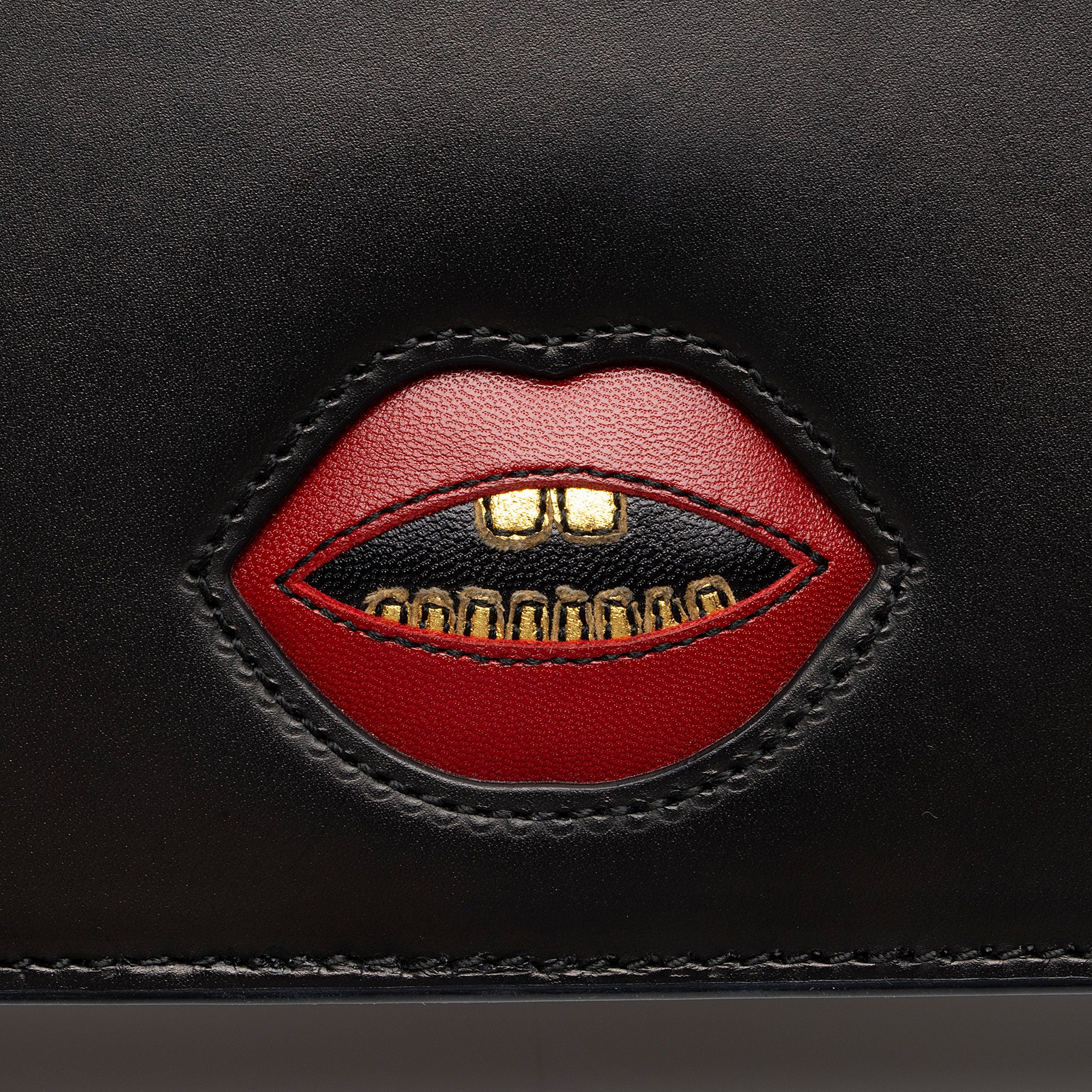 Gucci Calfskin Malaga Kid Heart GG Marmont Medium Flap Bag