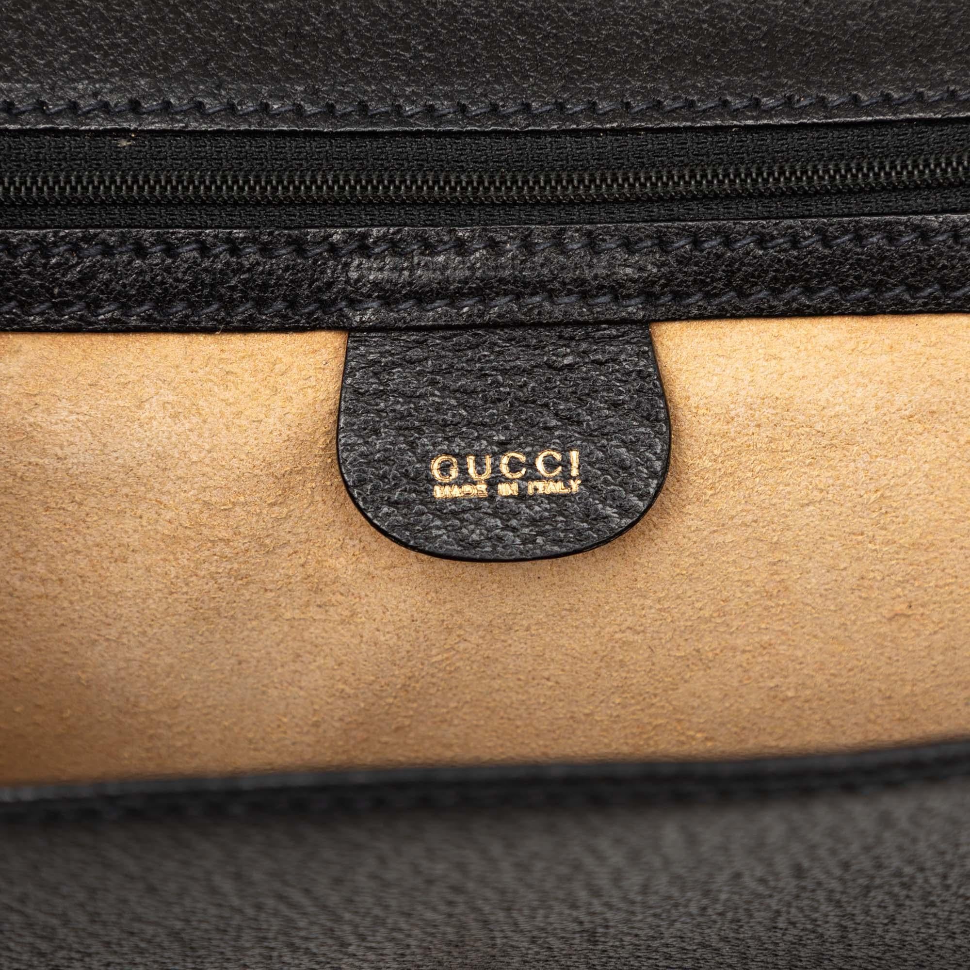 Gucci Calfskin Padlock Wristlet Clutch