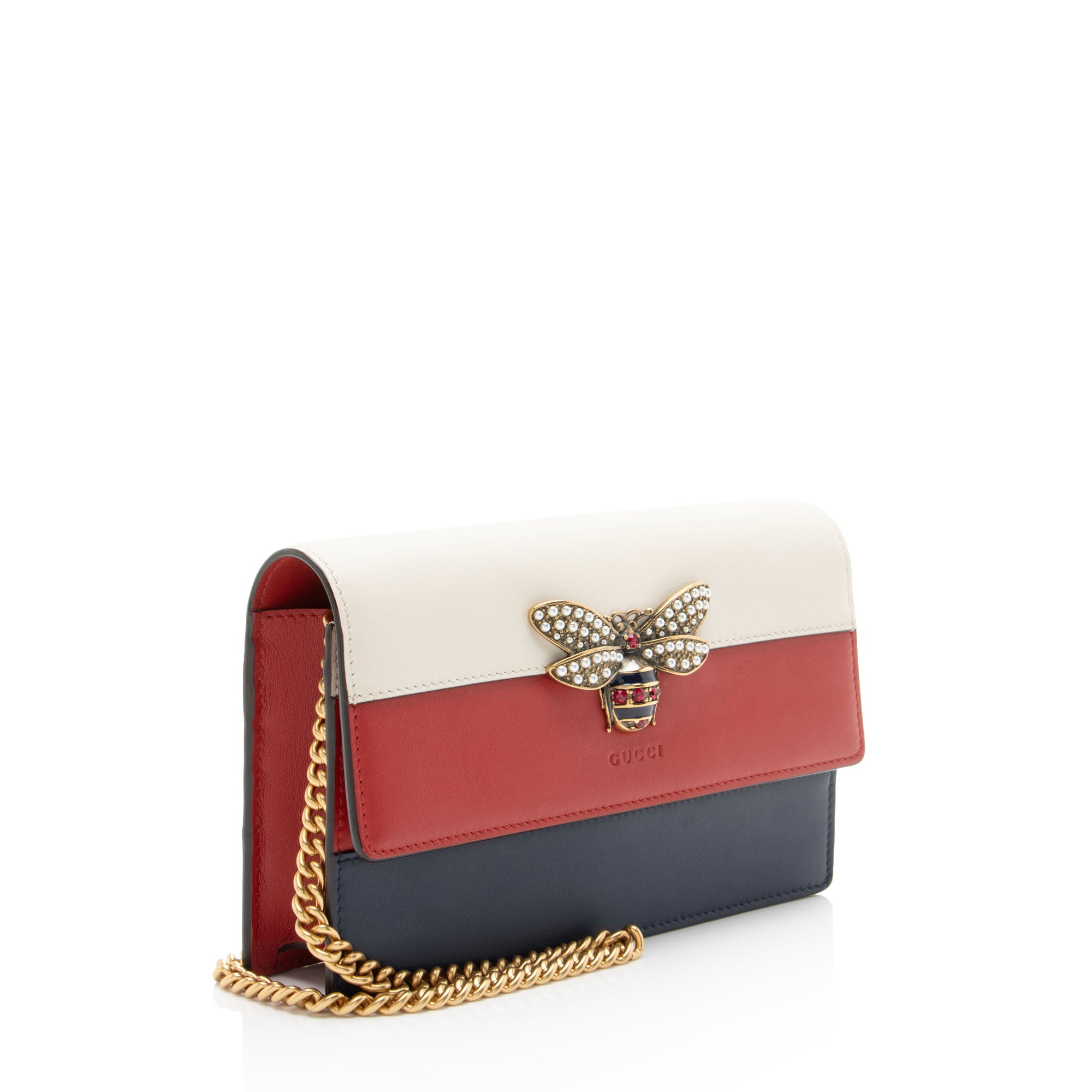 Gucci Calfskin Queen Margaret Wallet on Chain