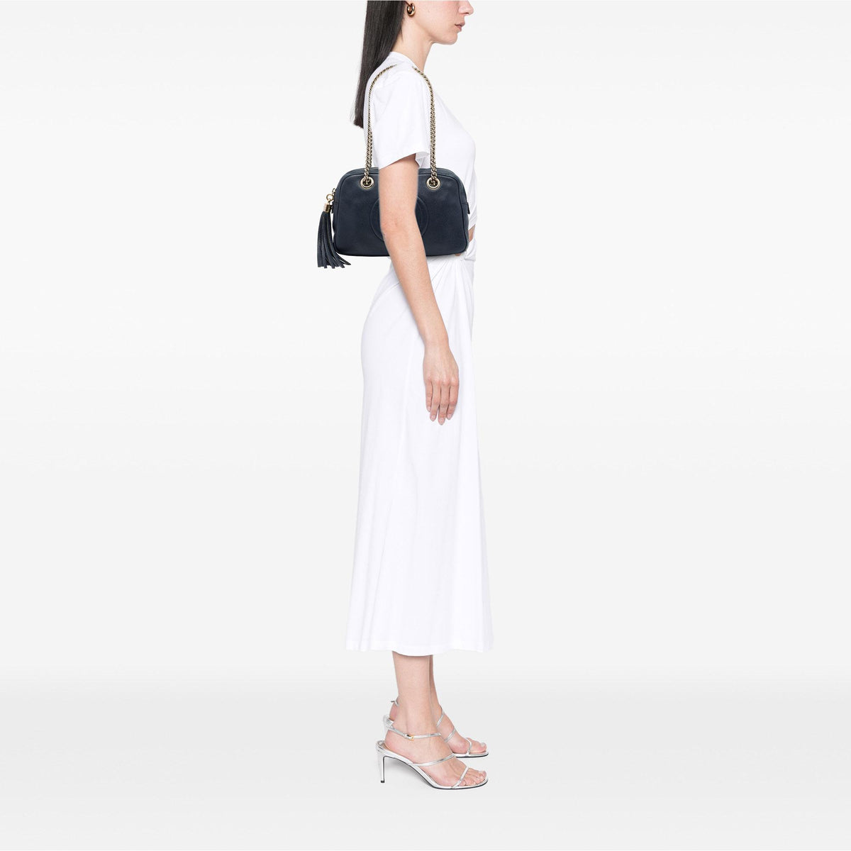 Gucci Calfskin Soho Chain Zip Shoulder Bag