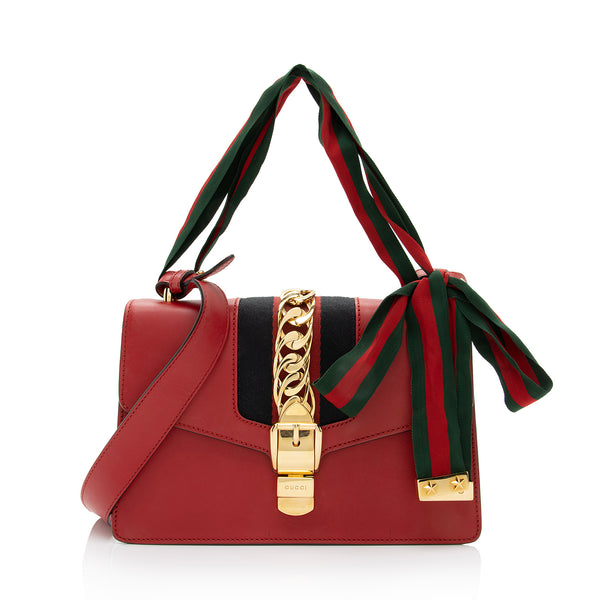 Gucci Calfskin Sylvie Small Shoulder Bag (SHF-eOUvJC) – LuxeDH