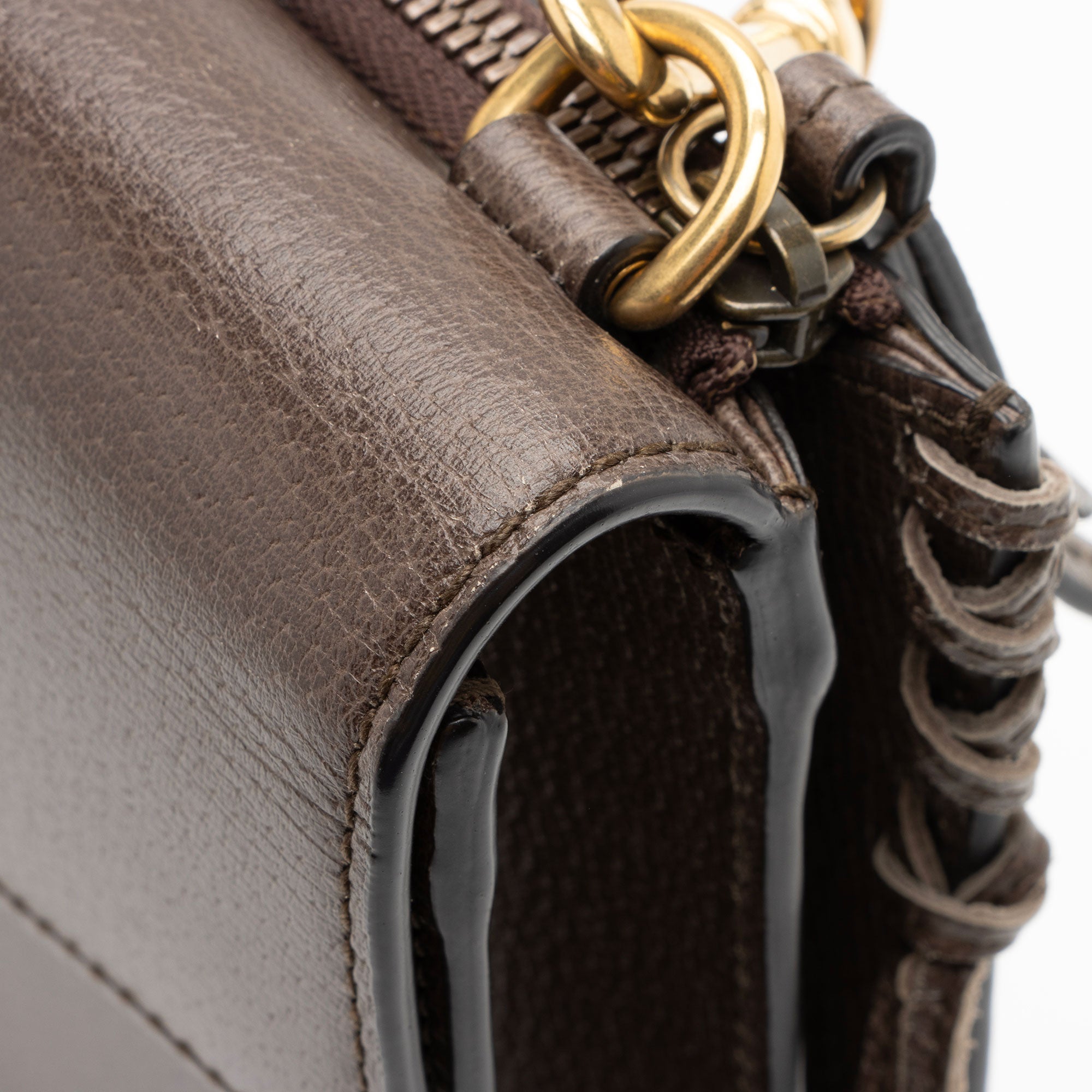Gucci Calfskin Web Animalier Shoulder Bag