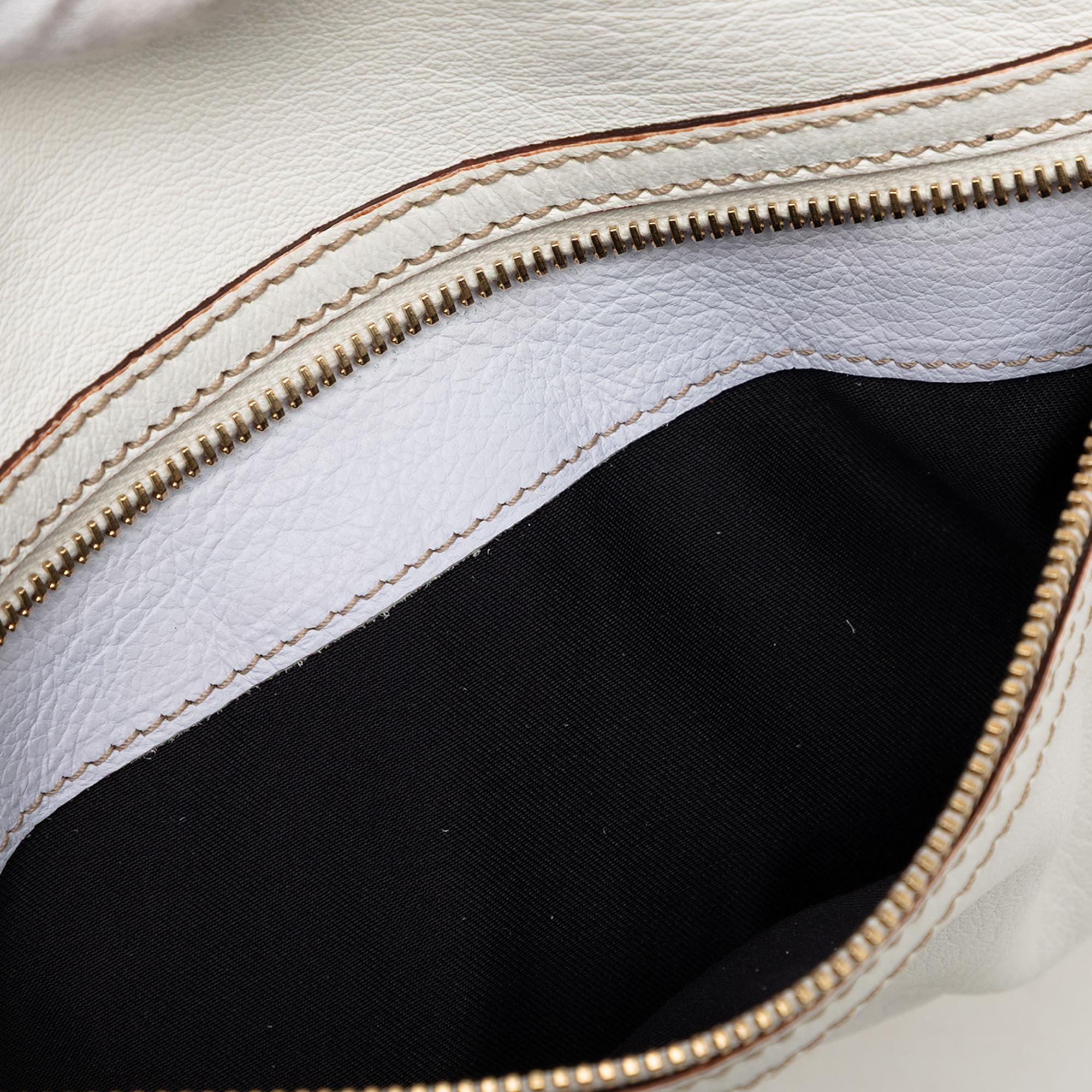 Gucci Calfskin Web Capri Ranch Kid Shoulder Bag