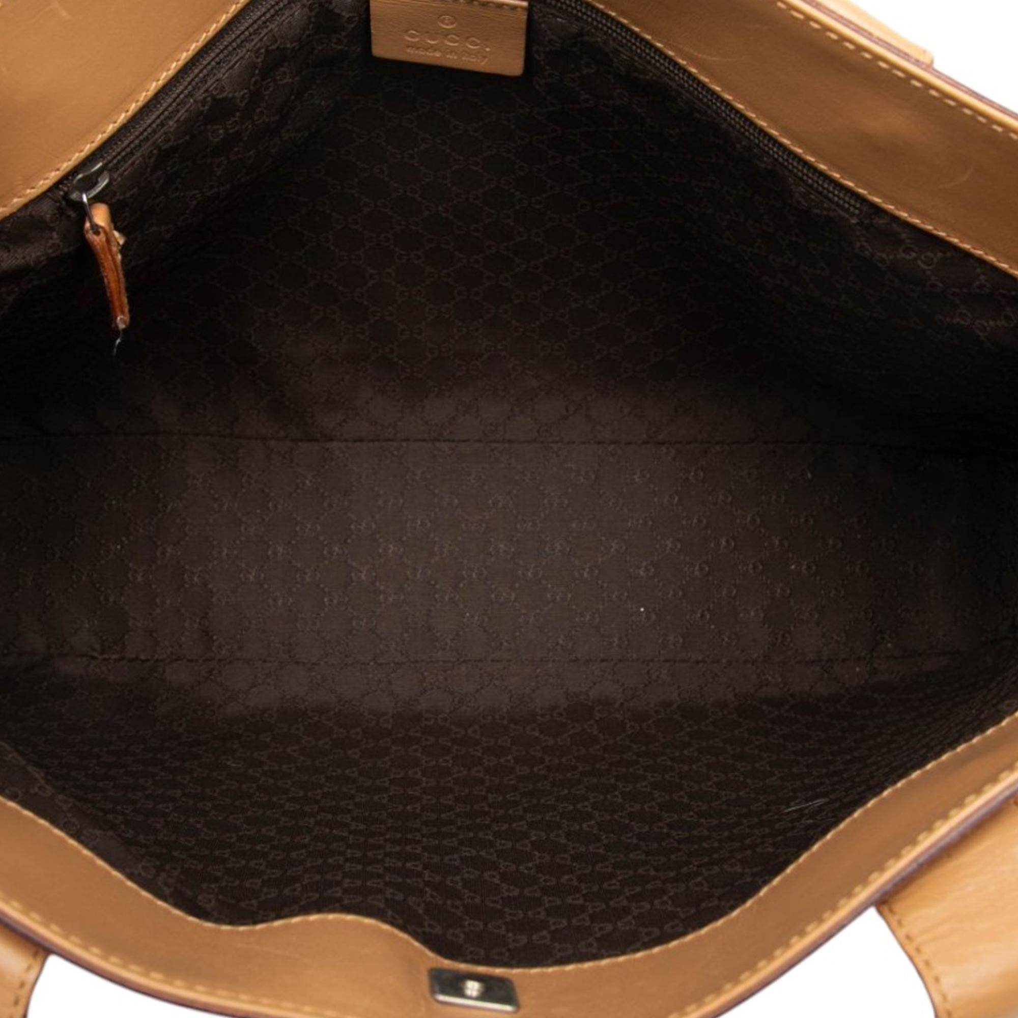 Gucci Calfskin Web Handbag